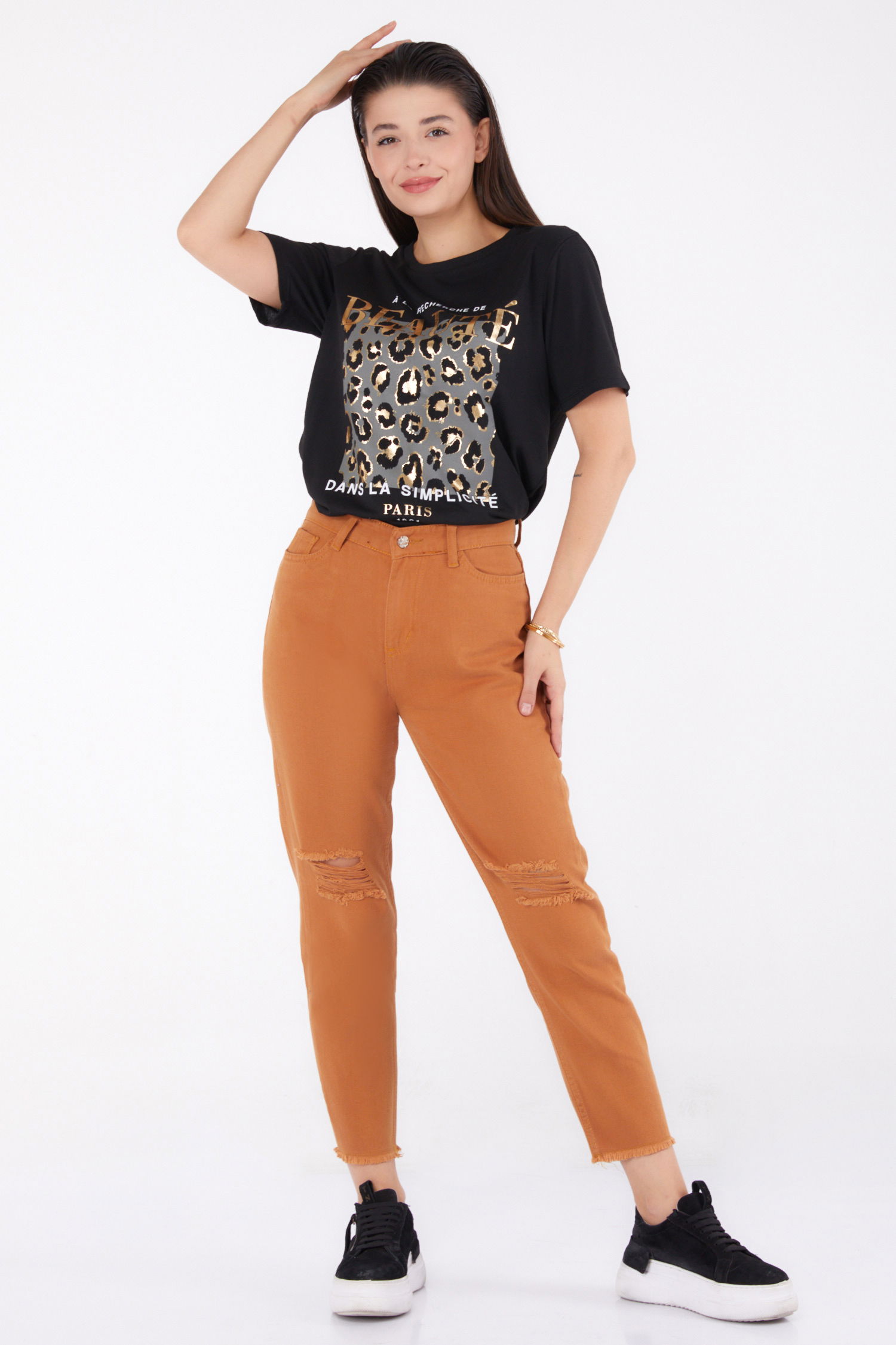 11603-TABA Gabardin Pantolon - 1