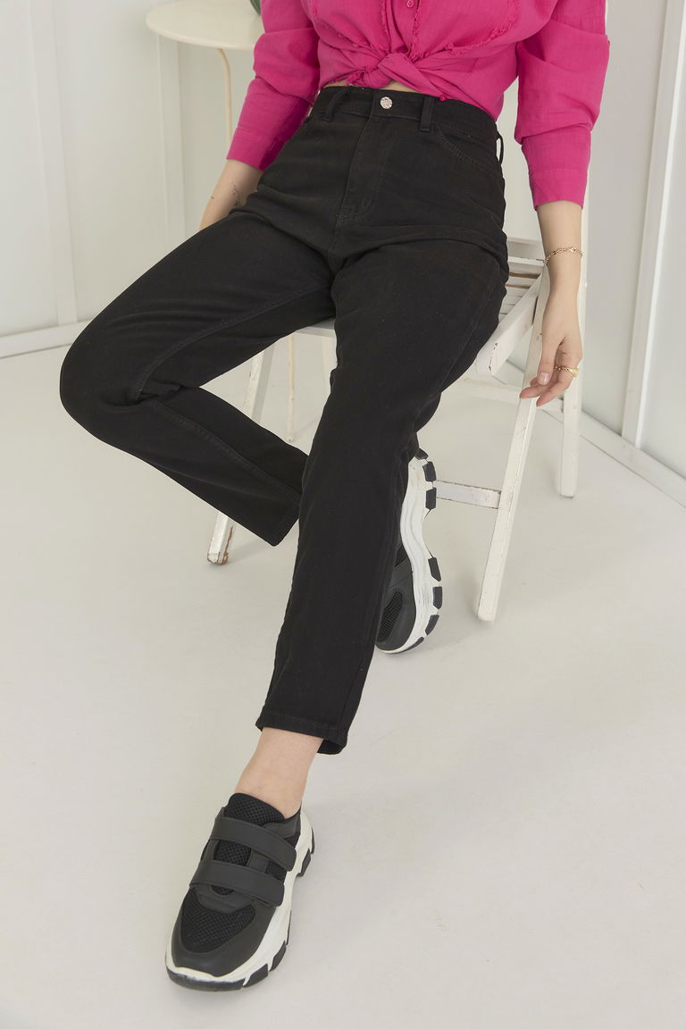 11610-SIYAH Gabardin Pantolon - TOFİSA