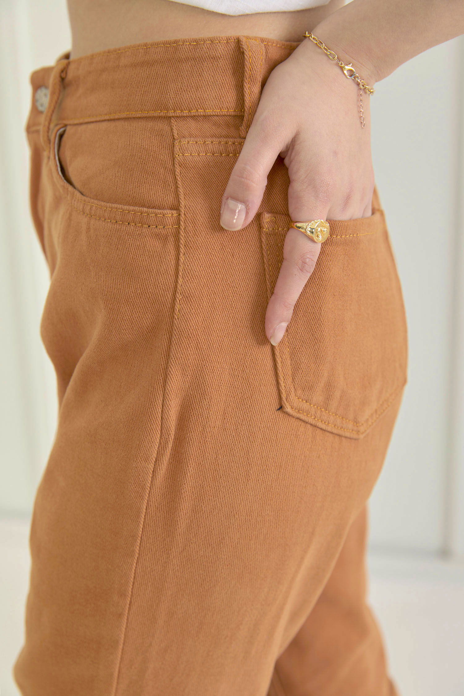 Gabardin Pantolon Taba - 11610 - 8
