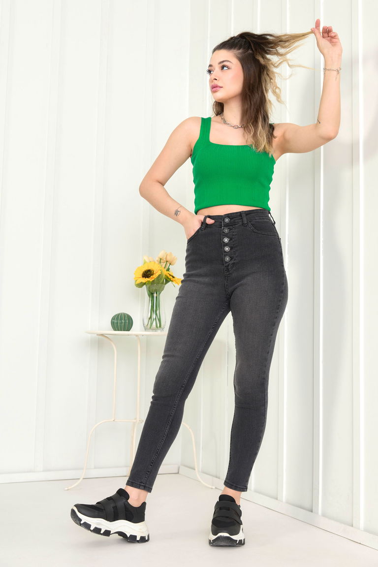 Kot Pantolon Antrasit - 11611 - TOFİSA