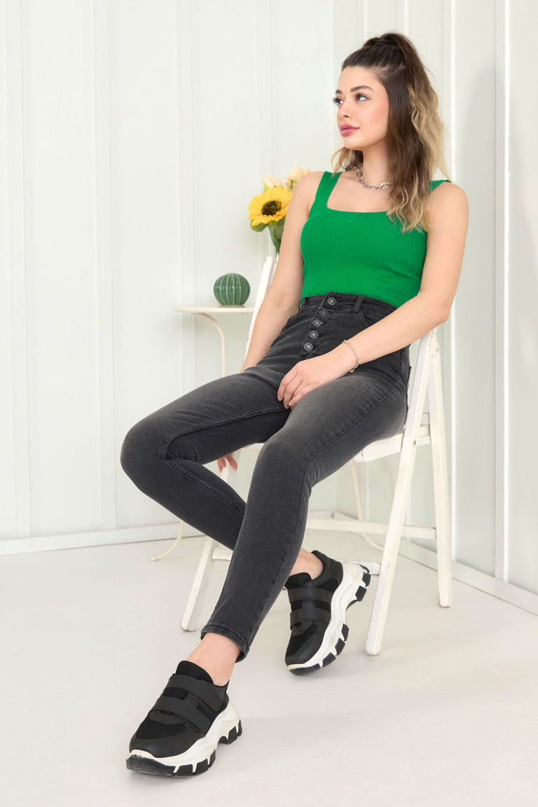 Kot Pantolon Antrasit - 11611 - TOFİSA