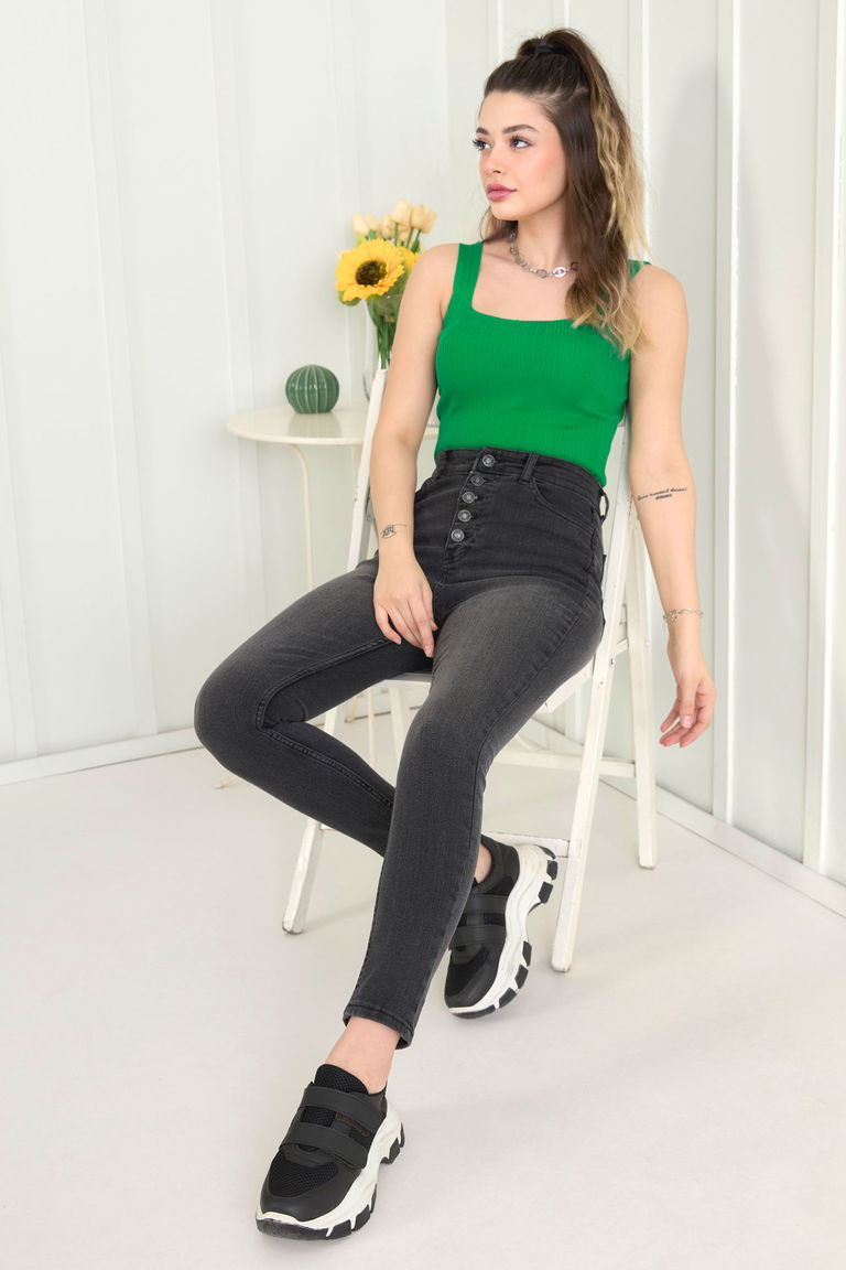 Kot Pantolon Antrasit - 11611 - TOFİSA