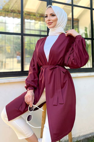 Hırka Bordo - 11662 
