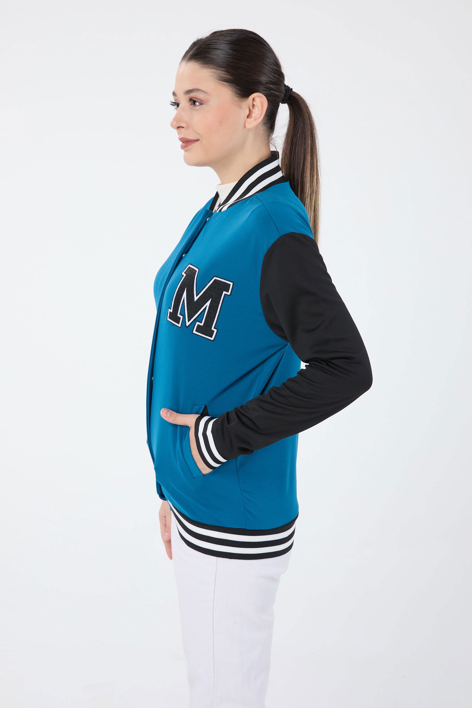 13003-PETROL Kolej Ceket - 3