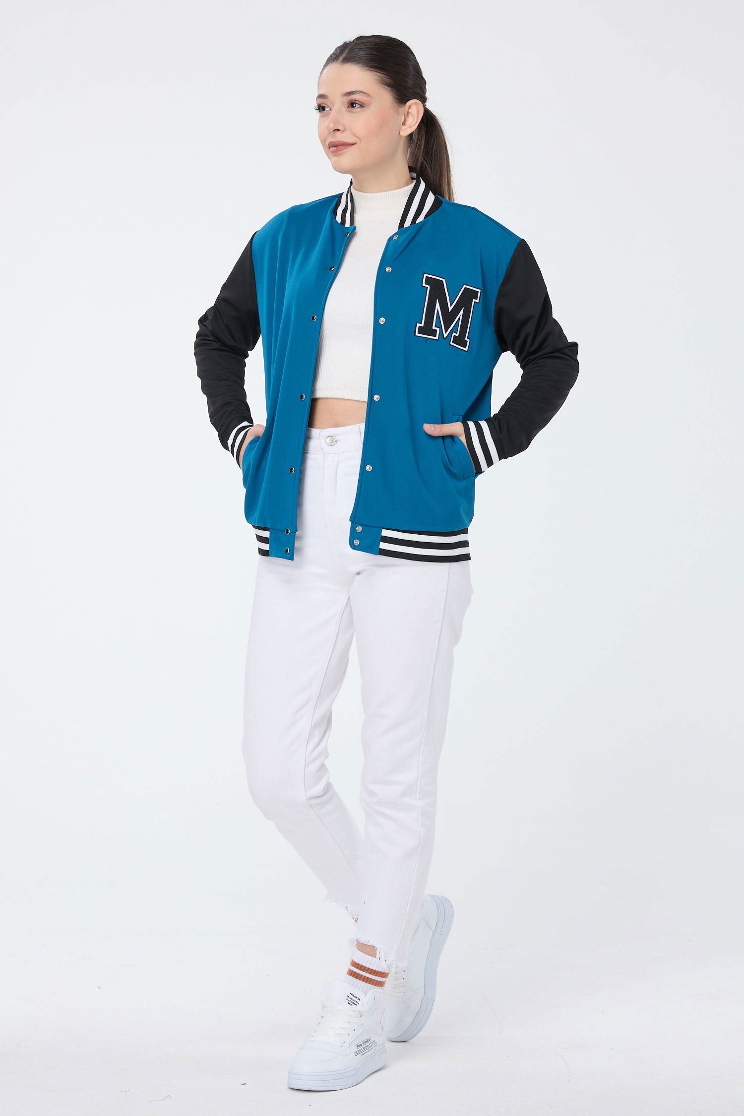 13003-PETROL Kolej Ceket - 4