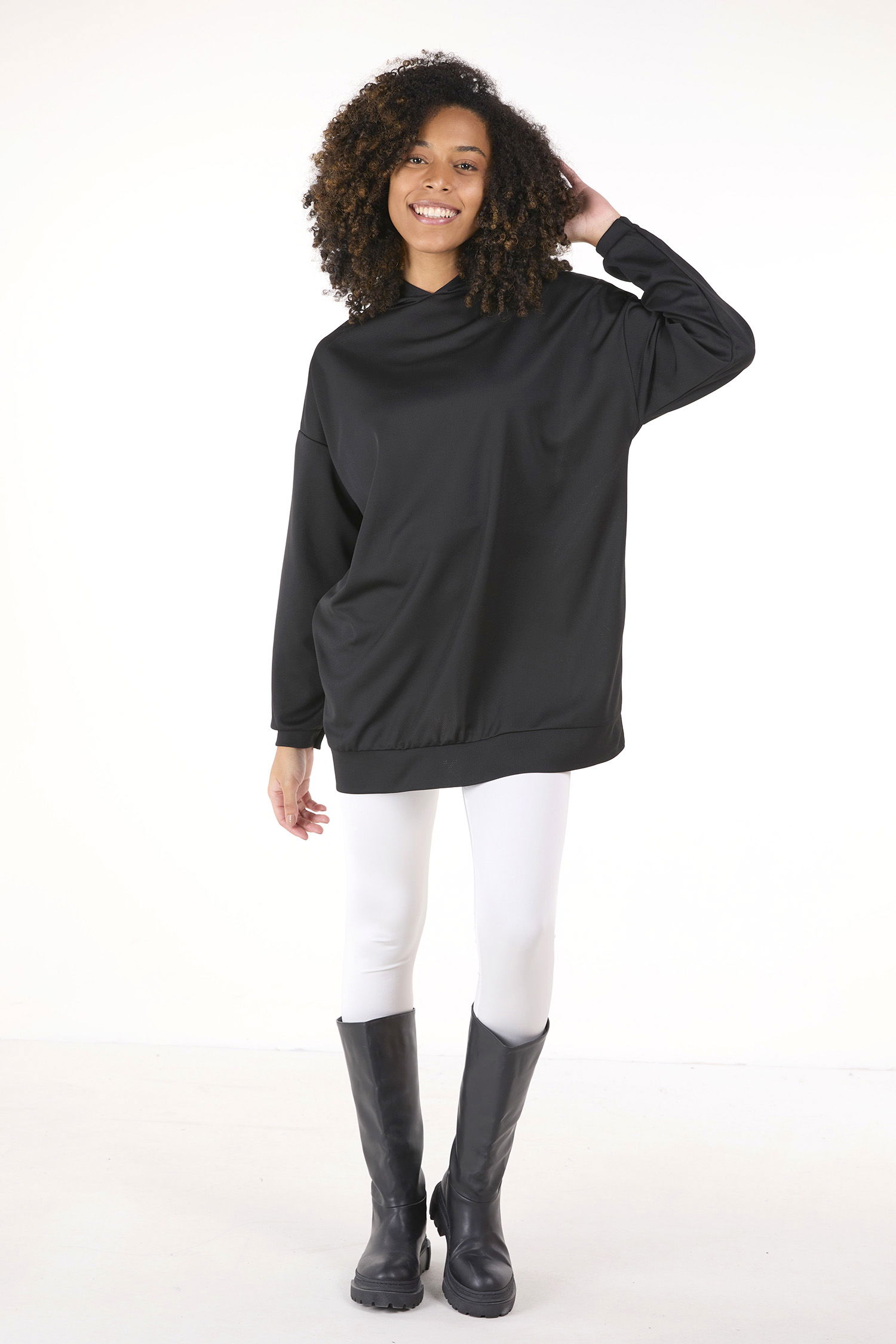 13004-SIYAH Tunik - 5