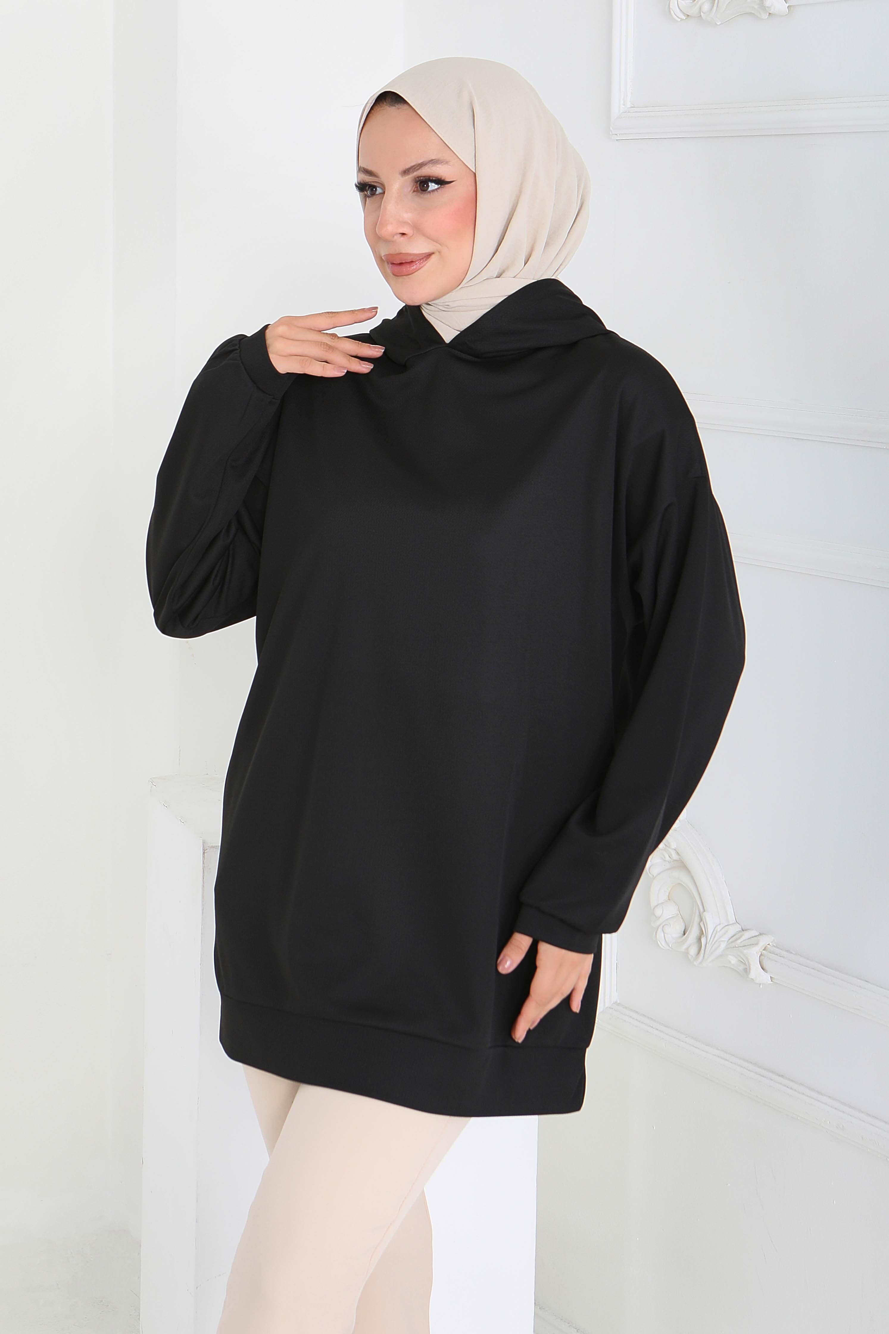 13004-SIYAH Tunik - 2