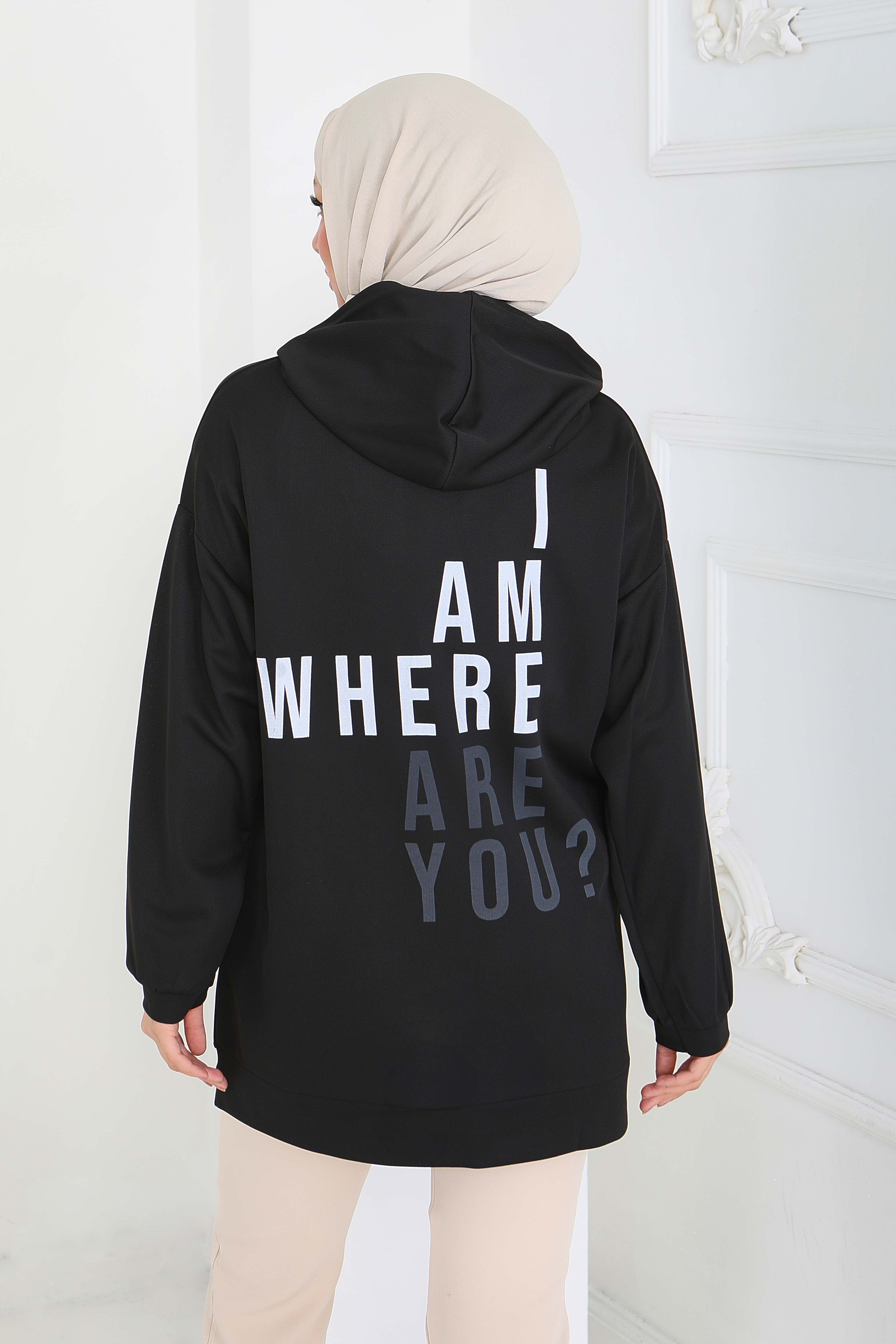 13004-SIYAH Tunik - 3