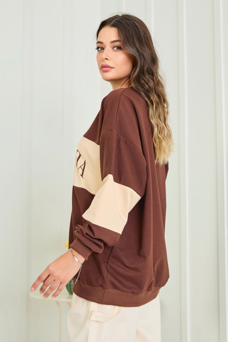 Sweat Kahve - 13006 - TOFİSA