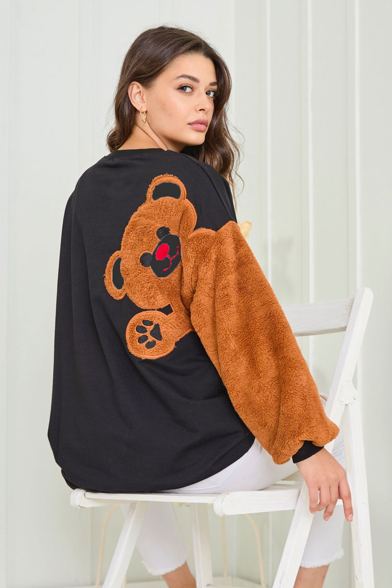 Sweat Siyah - 13011 - TOFİSA