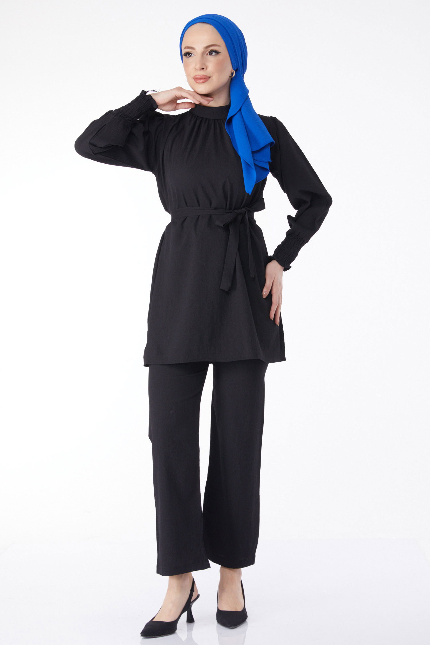13019-SIYAH Tunik+Pantolon - 3