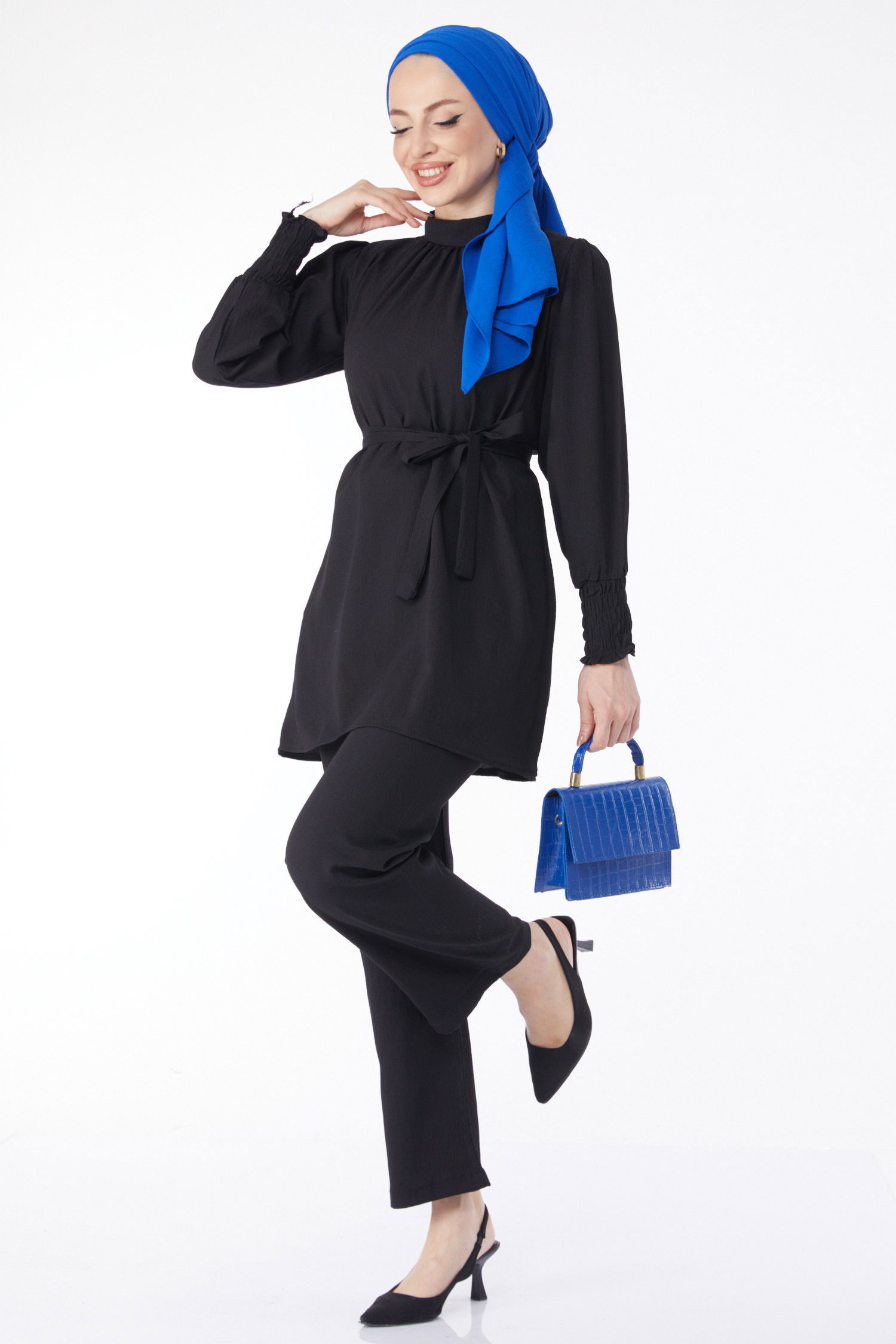 13019-SIYAH Tunik+Pantolon - 8