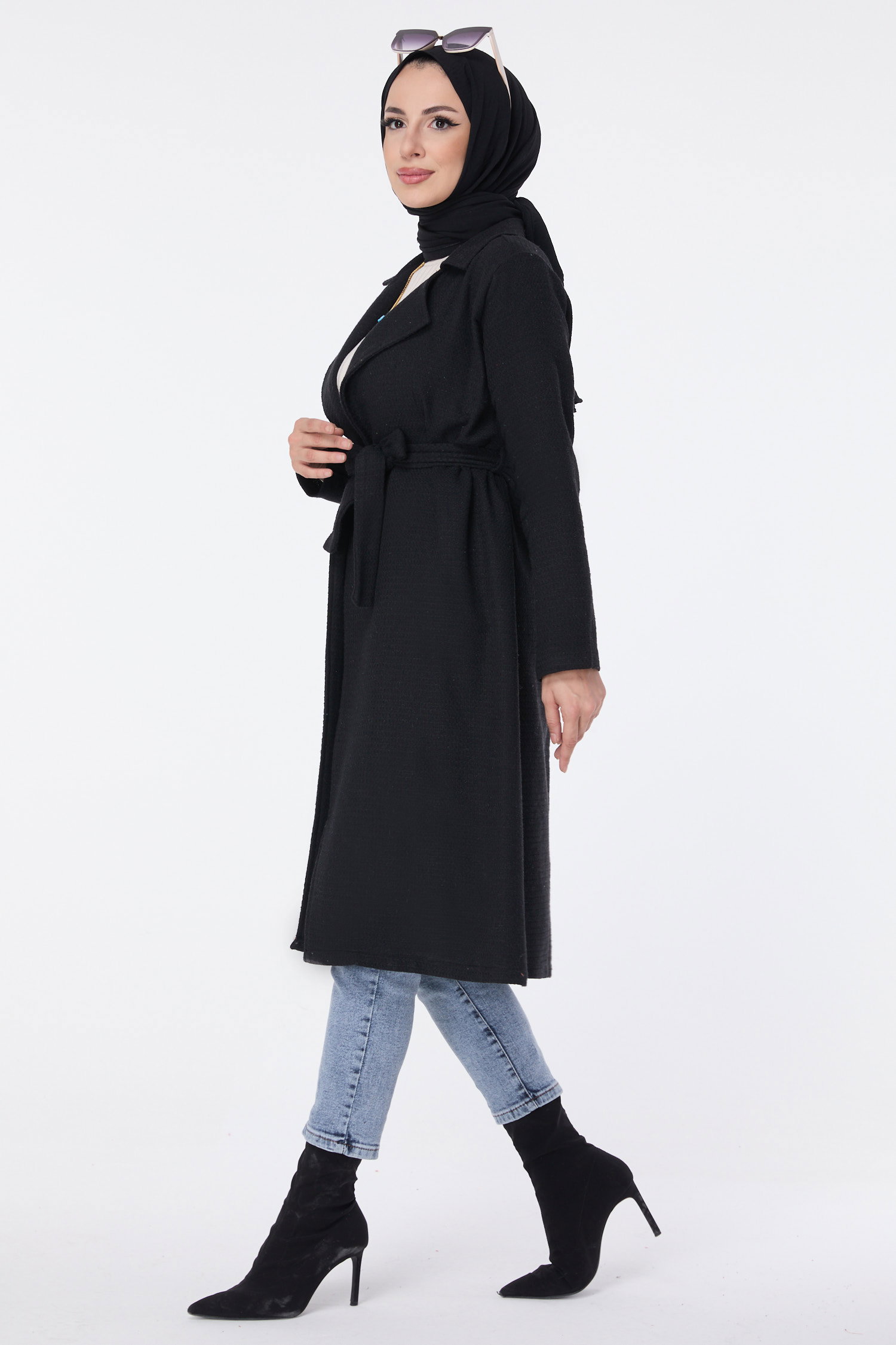 13030-SIYAH Trenç - 3
