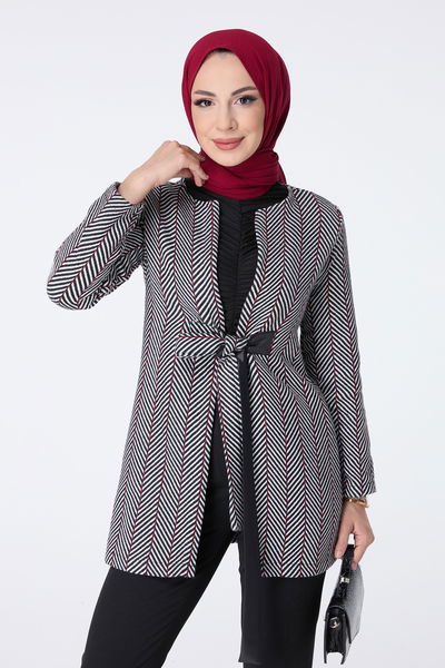 13031-BORDO Ceket 