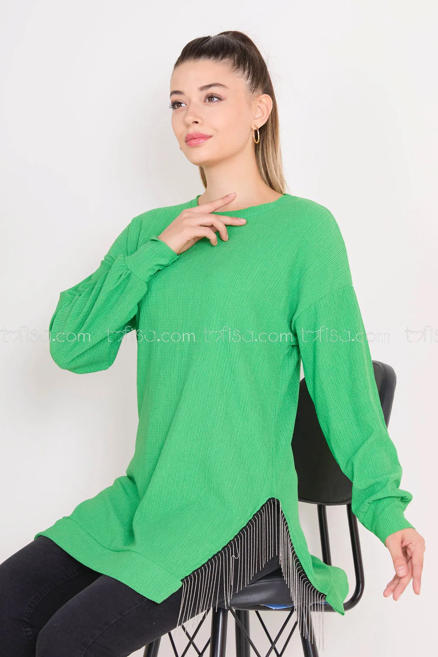 Bluz Yeşil - 13059 - 9