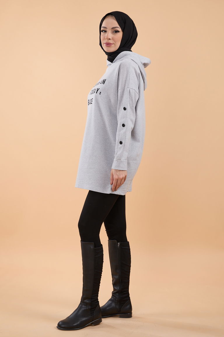 Sweat Gri - 13067 - TOFİSA