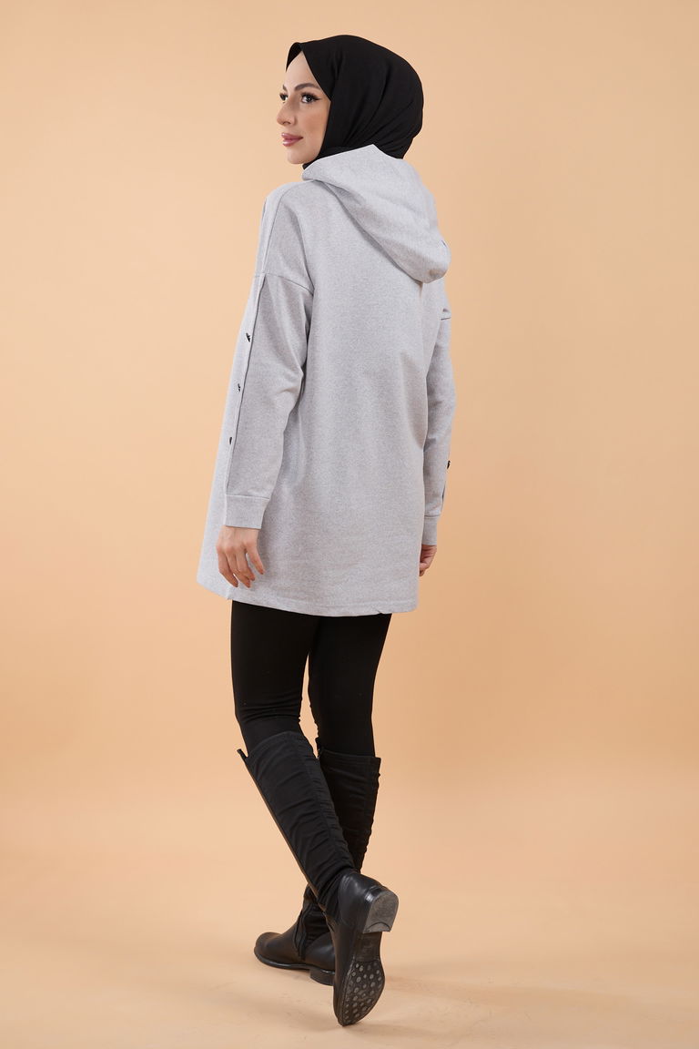 Sweat Gri - 13067 - TOFİSA