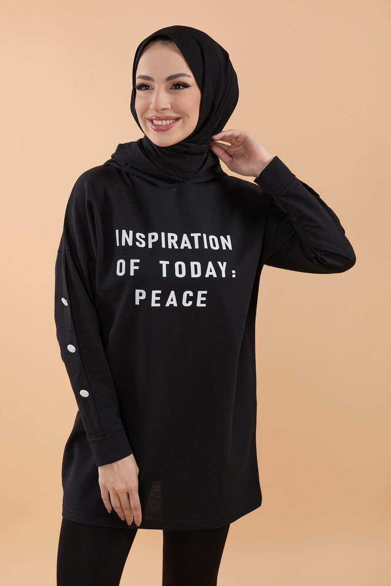 Sweat Siyah - 13067 - TOFİSA
