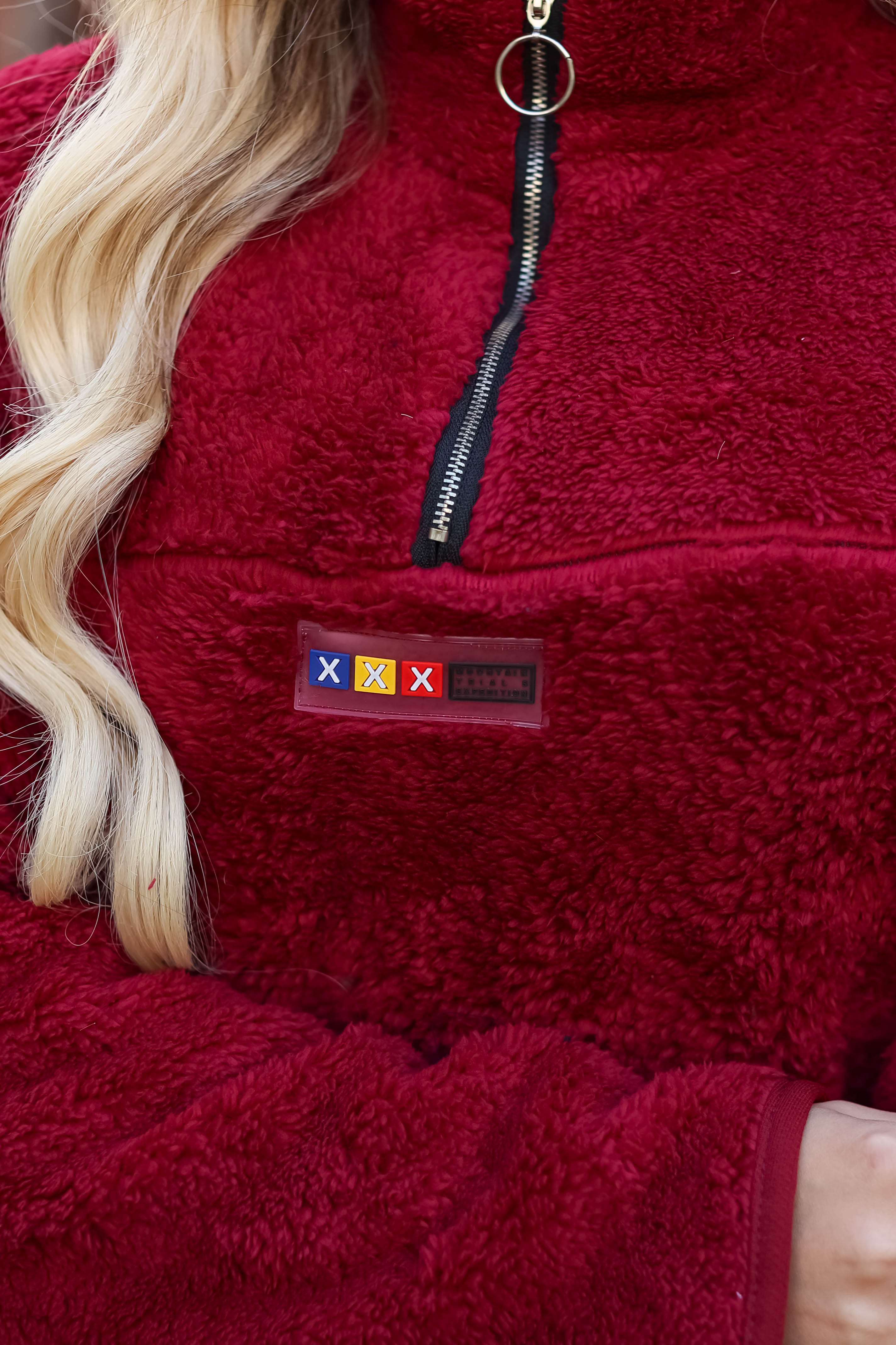 Peluş Sweat Bordo - 13083 - 4