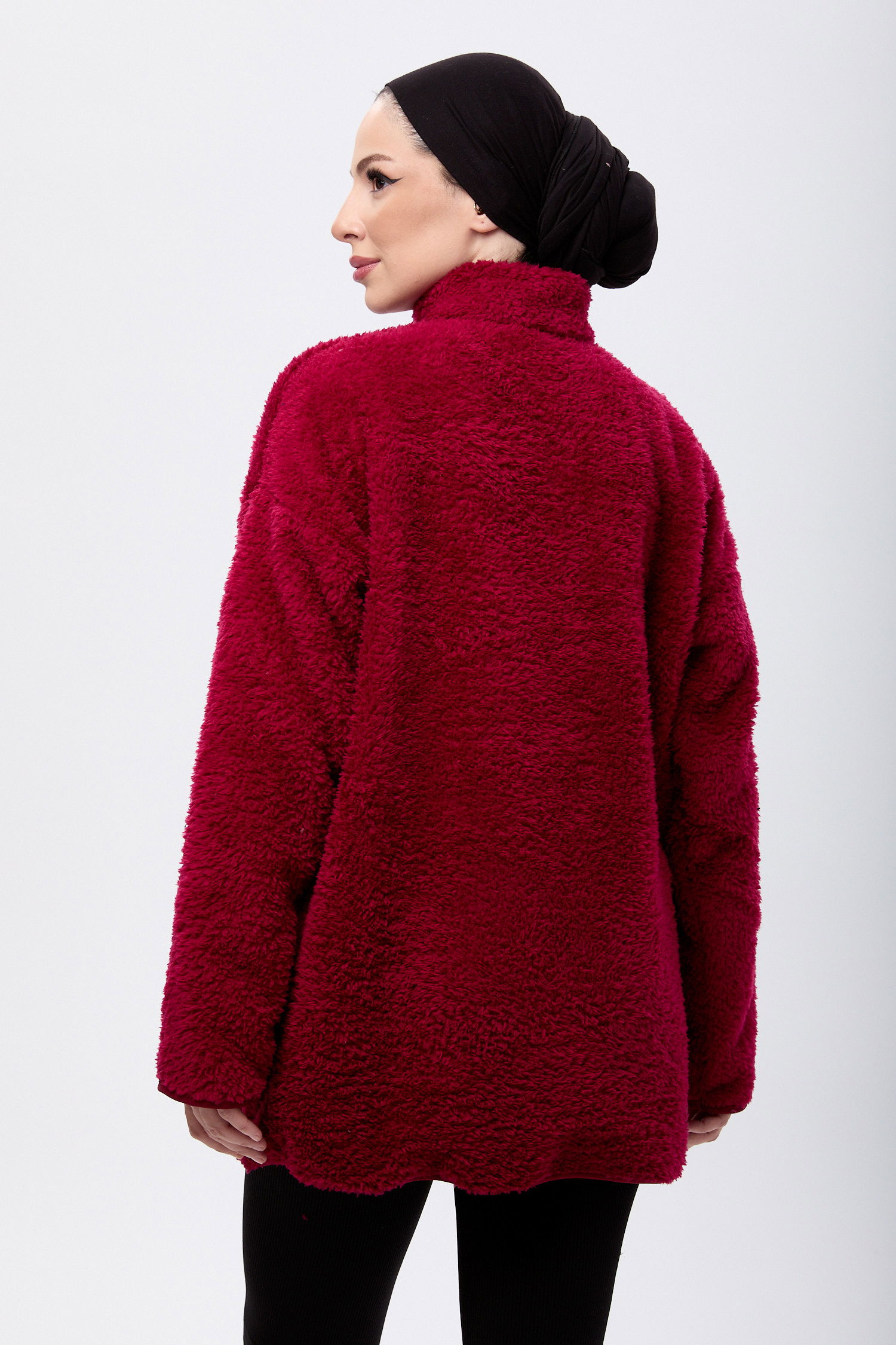 Peluş Sweat Bordo - 13083 - 6