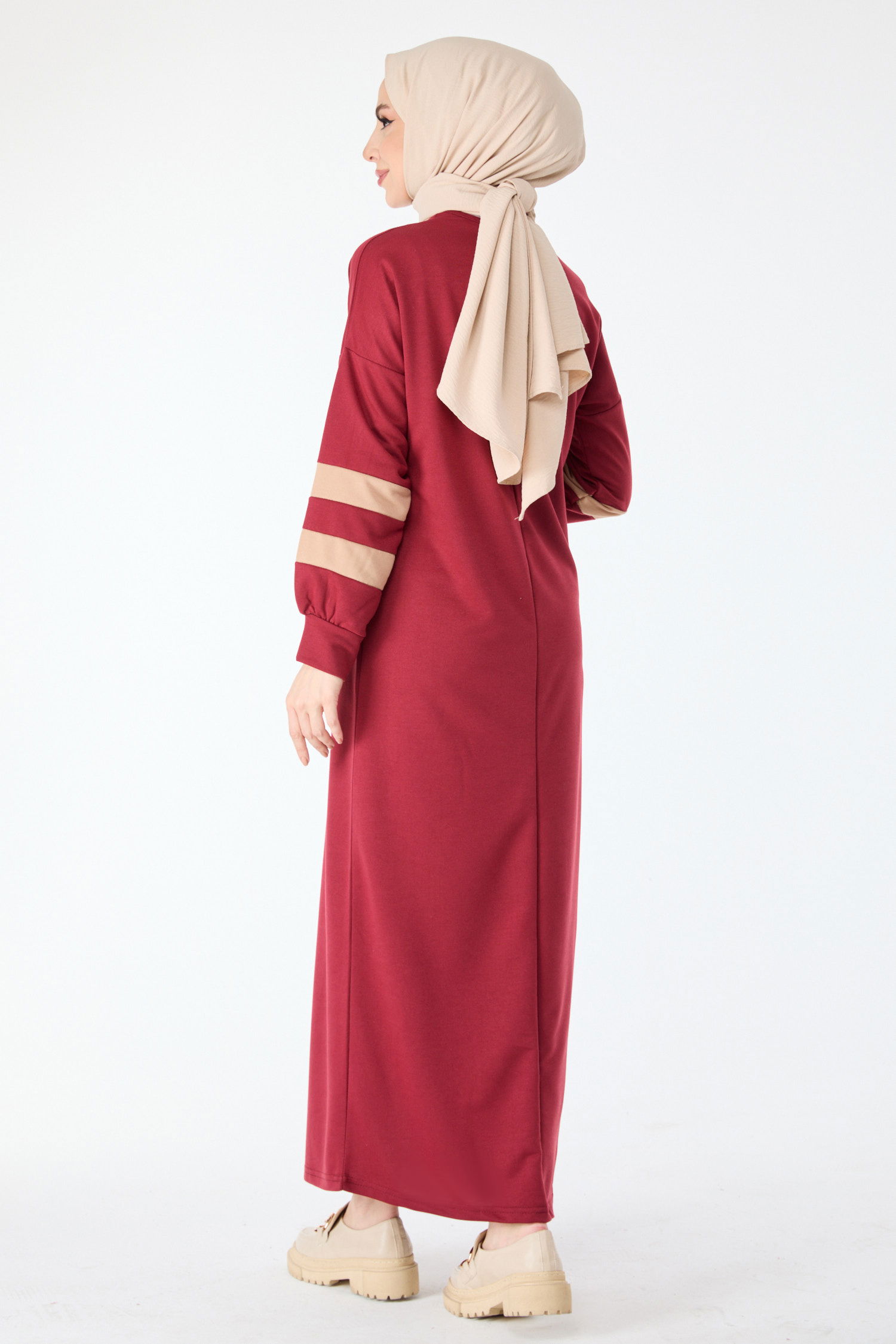 Elbise Bordo - 13111 - 6