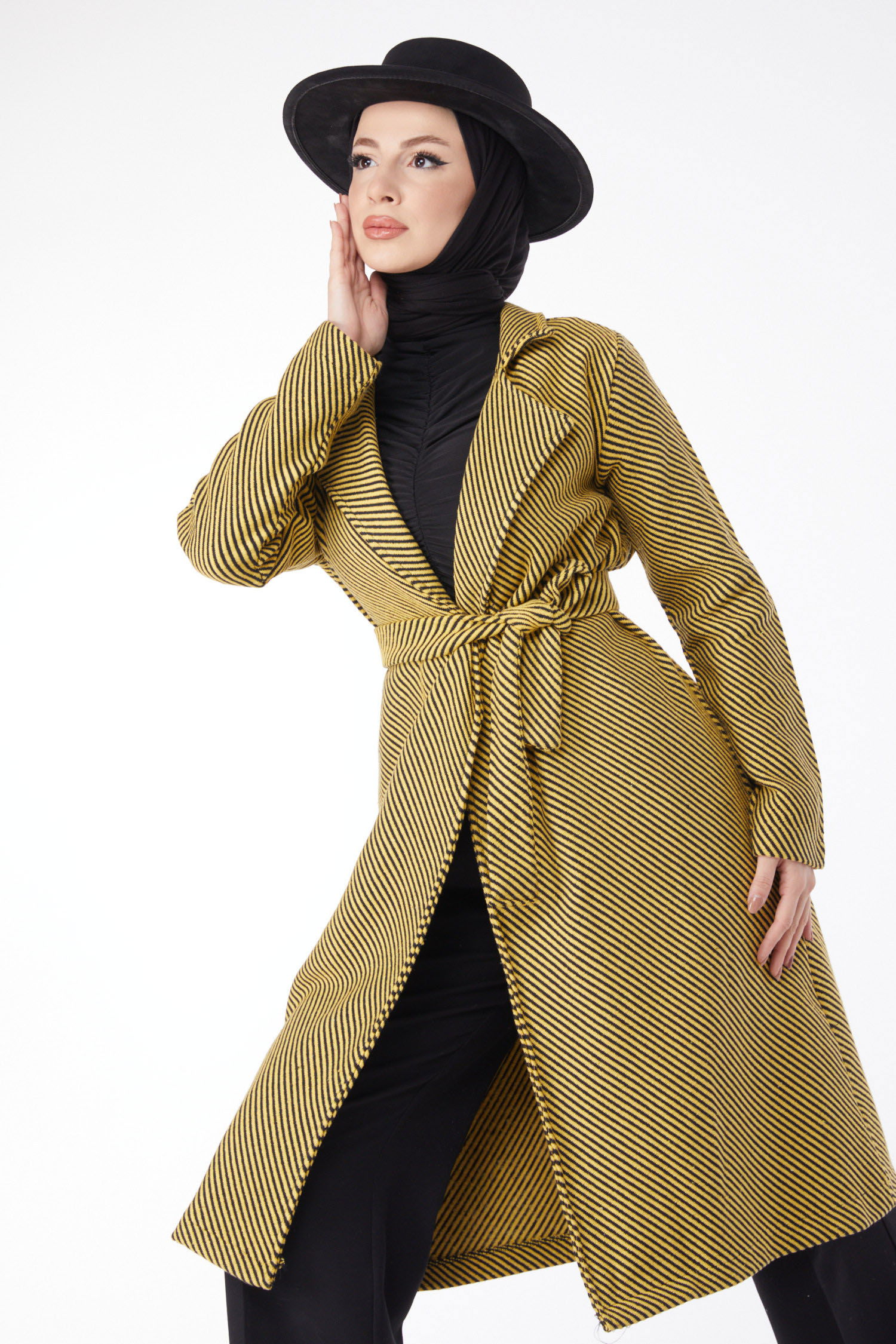 Kuşaklı Kaşe Kaban Sari - 13115 - 2