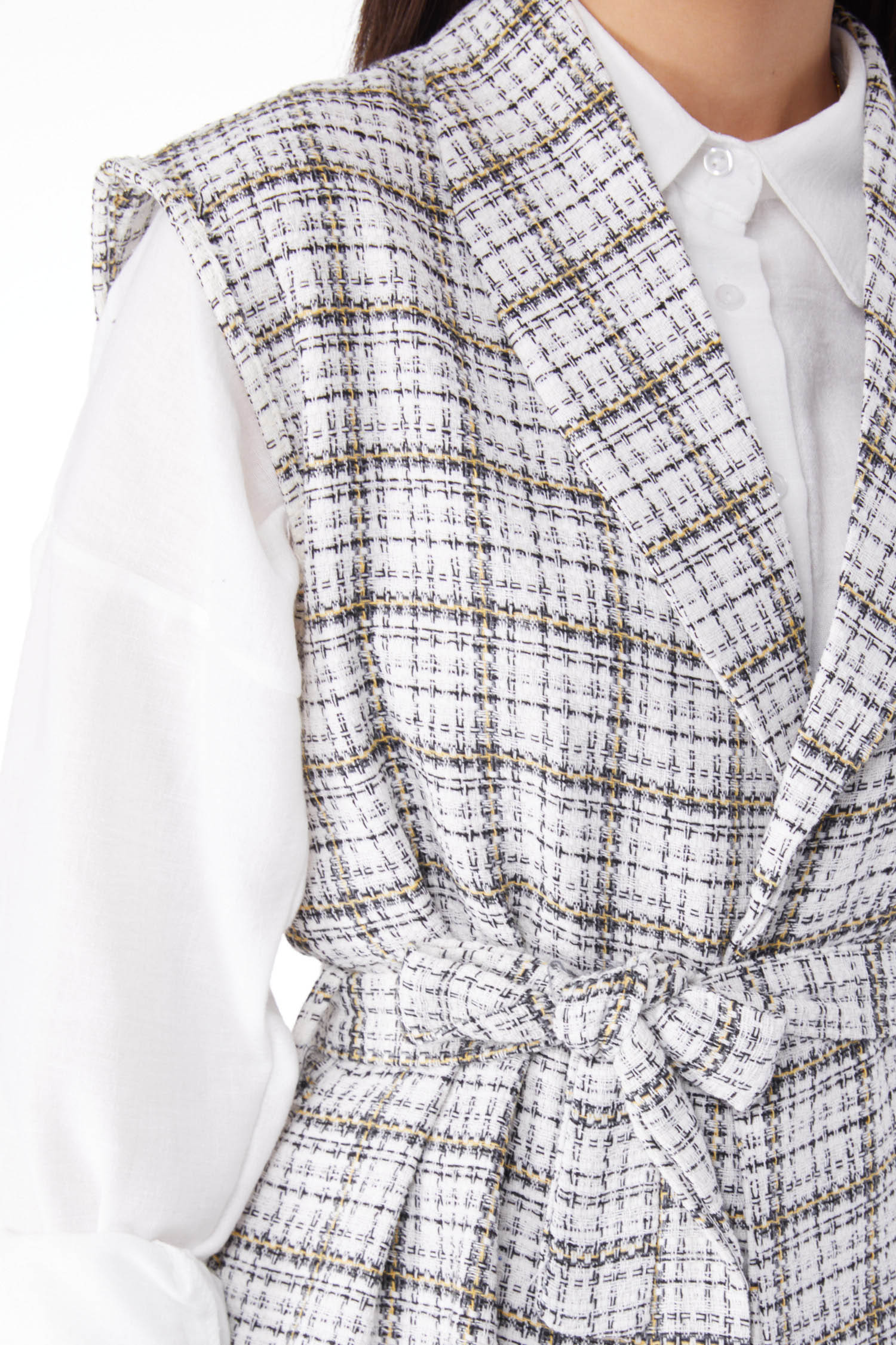 13117-SARI Yelek Pantolon - 6