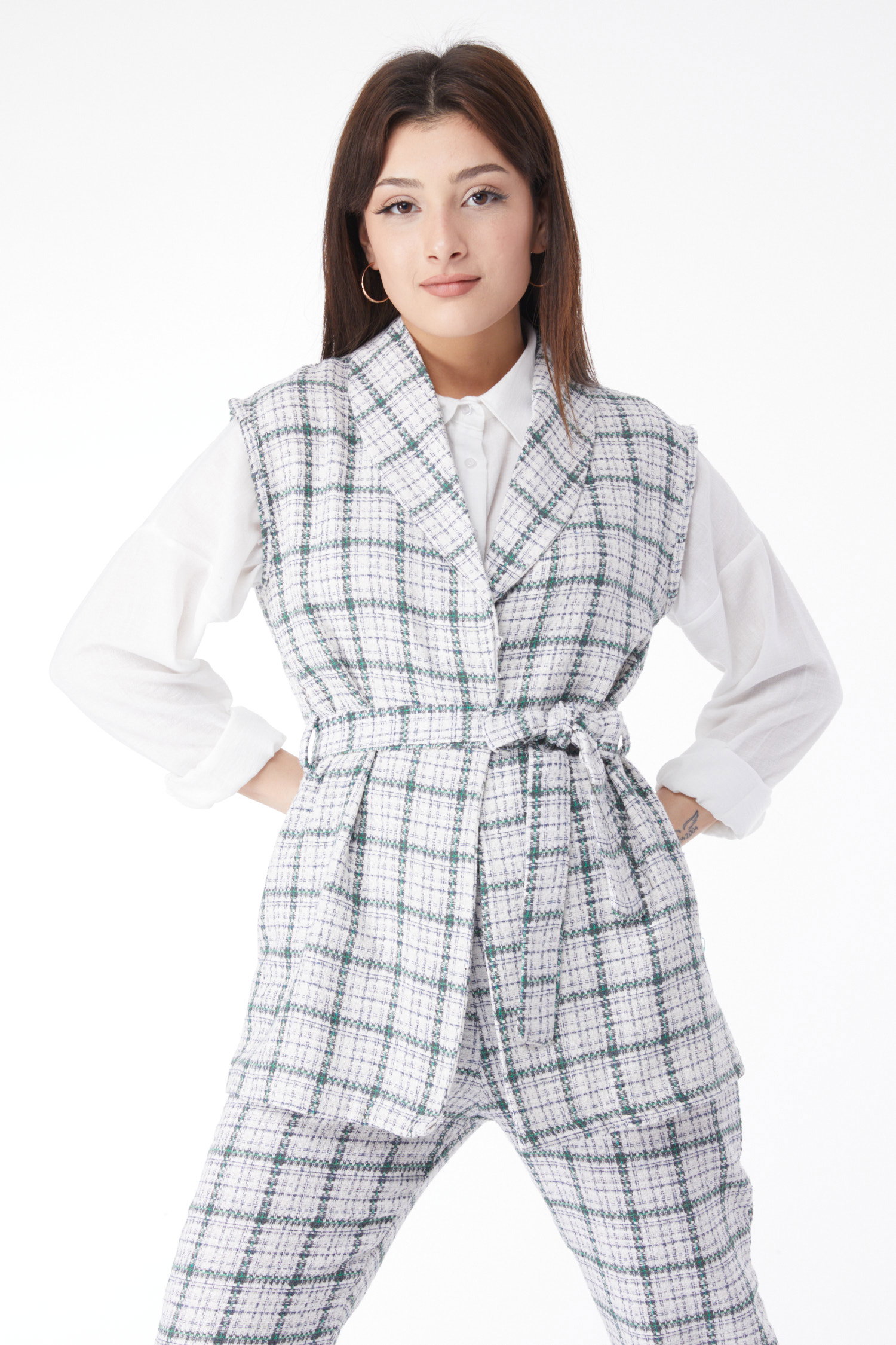 13117-YESIL Yelek Pantolon - 3