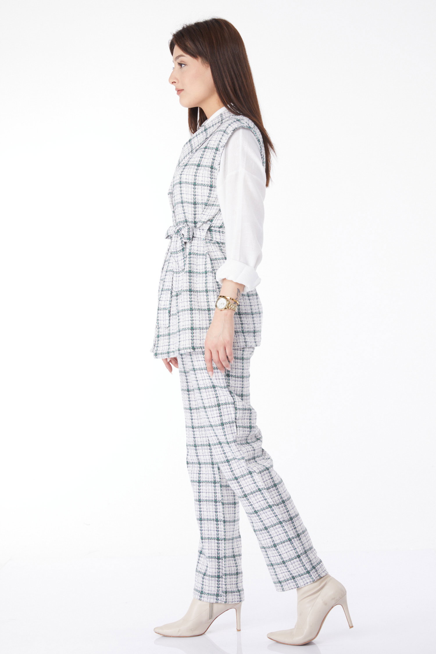 13117-YESIL Yelek Pantolon - 4