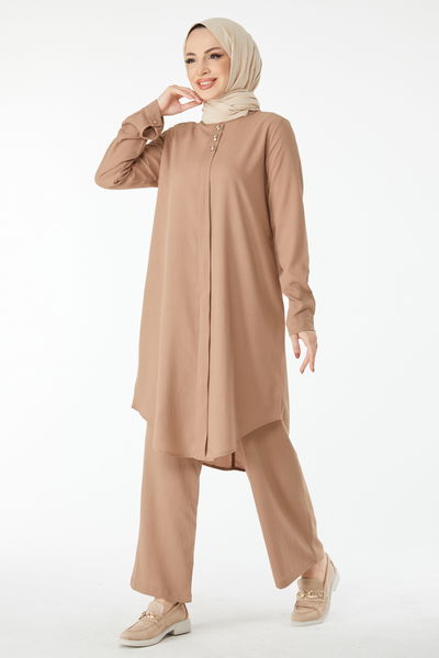 13122-BEJ Tunik Pantolon 