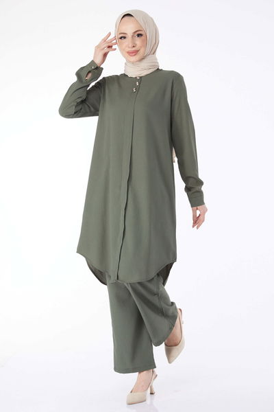 13122-HAKI Tunik Pantolon 