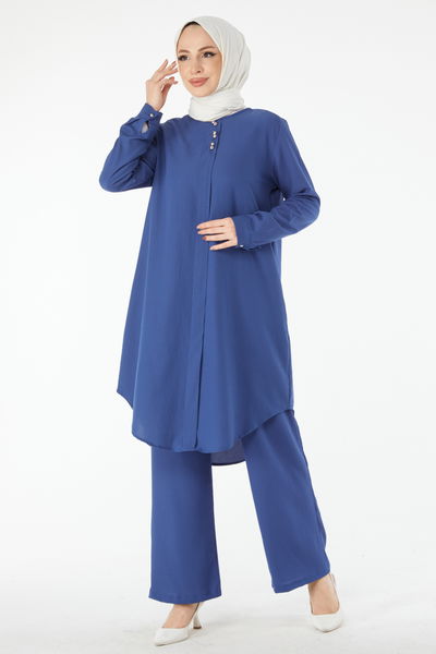13122-INDIGO Tunik Pantolon 