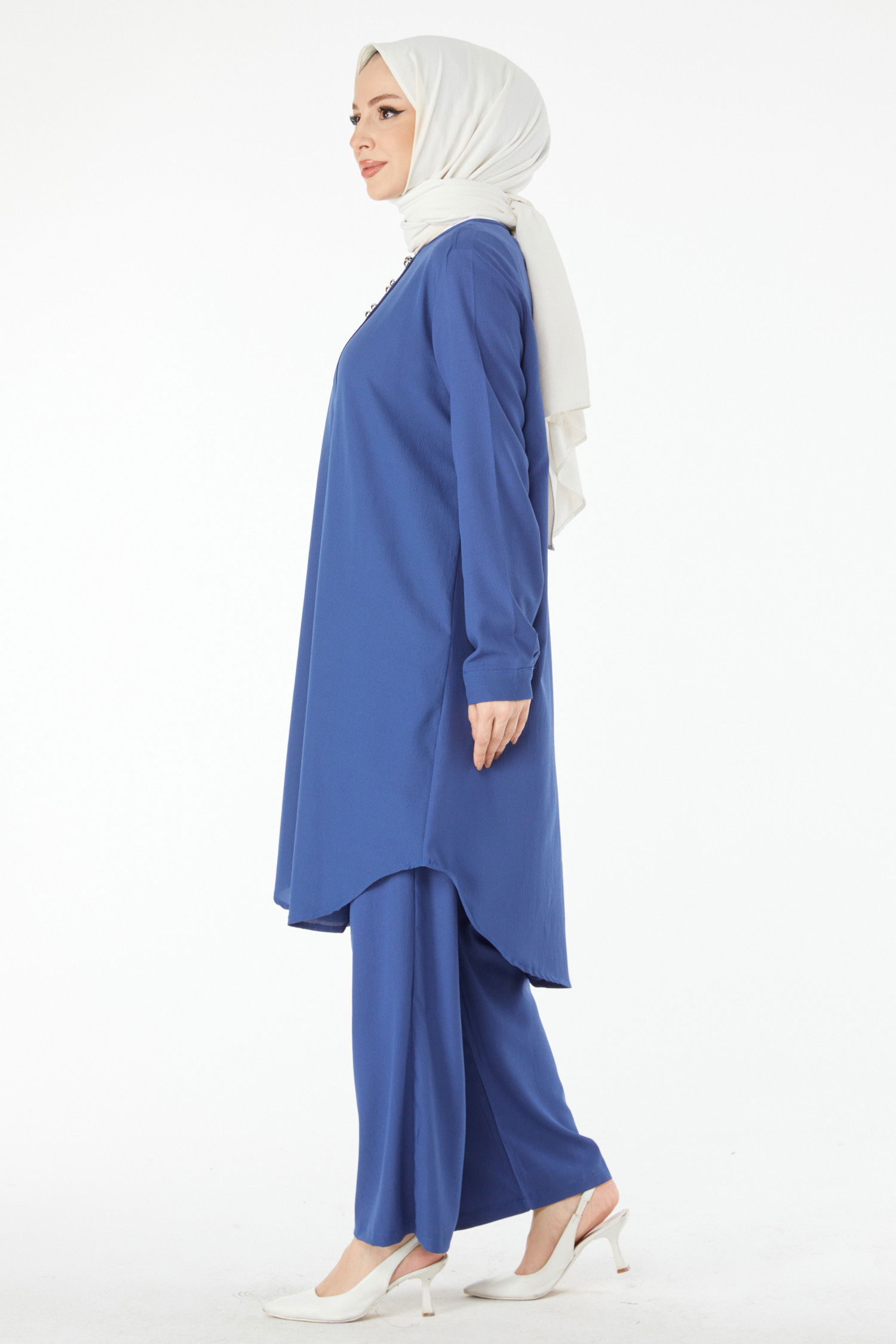 13122-INDIGO Tunik Pantolon - 3