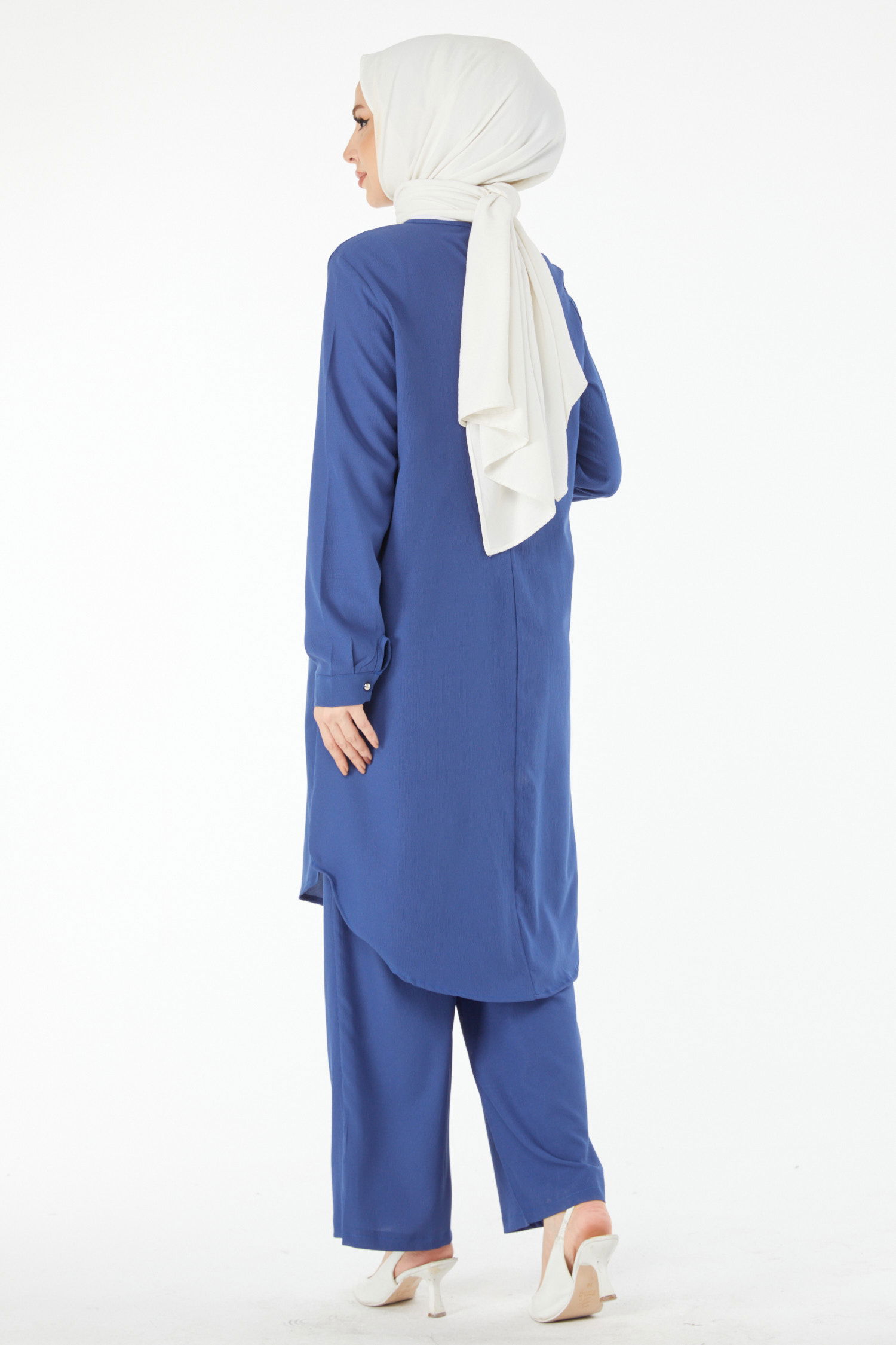 13122-INDIGO Tunik Pantolon - 5