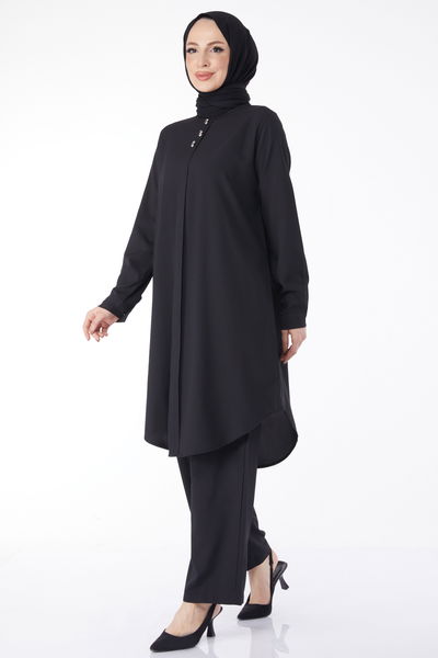 13122-SIYAH Tunik Pantolon 