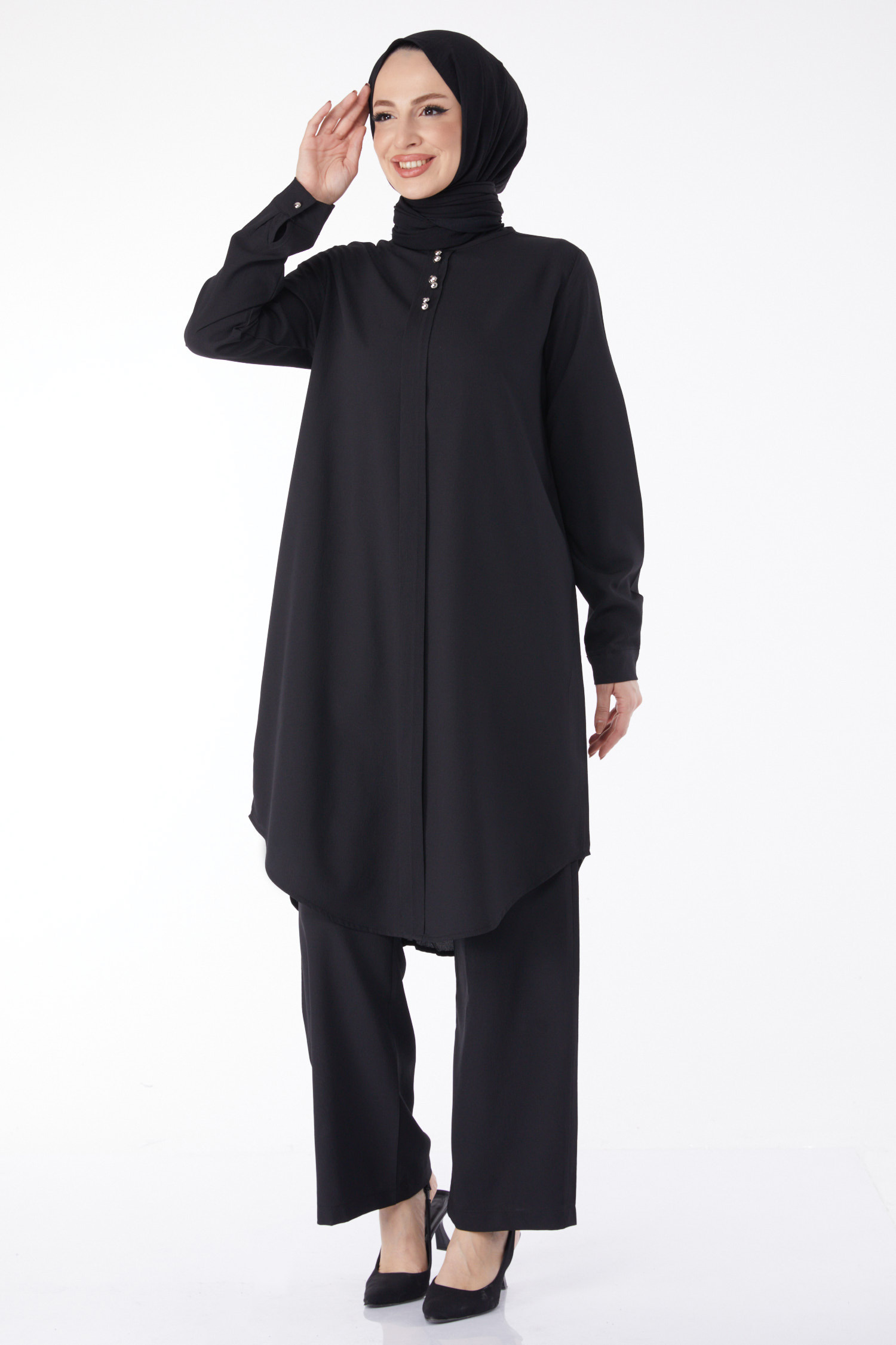 13122-SIYAH Tunik Pantolon - 2