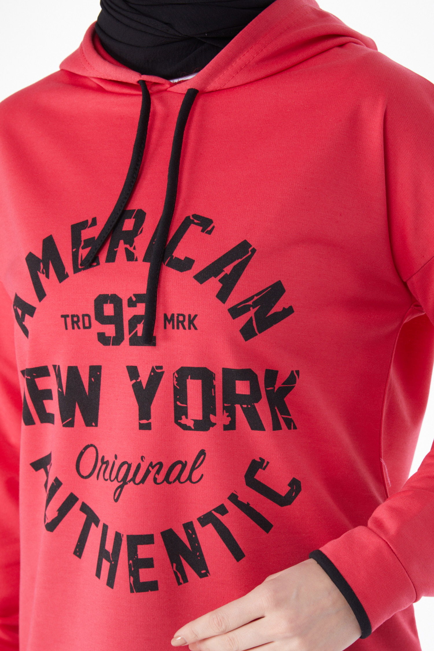 13130-FUSYA Önü Baskılı Sweatshirt - 6