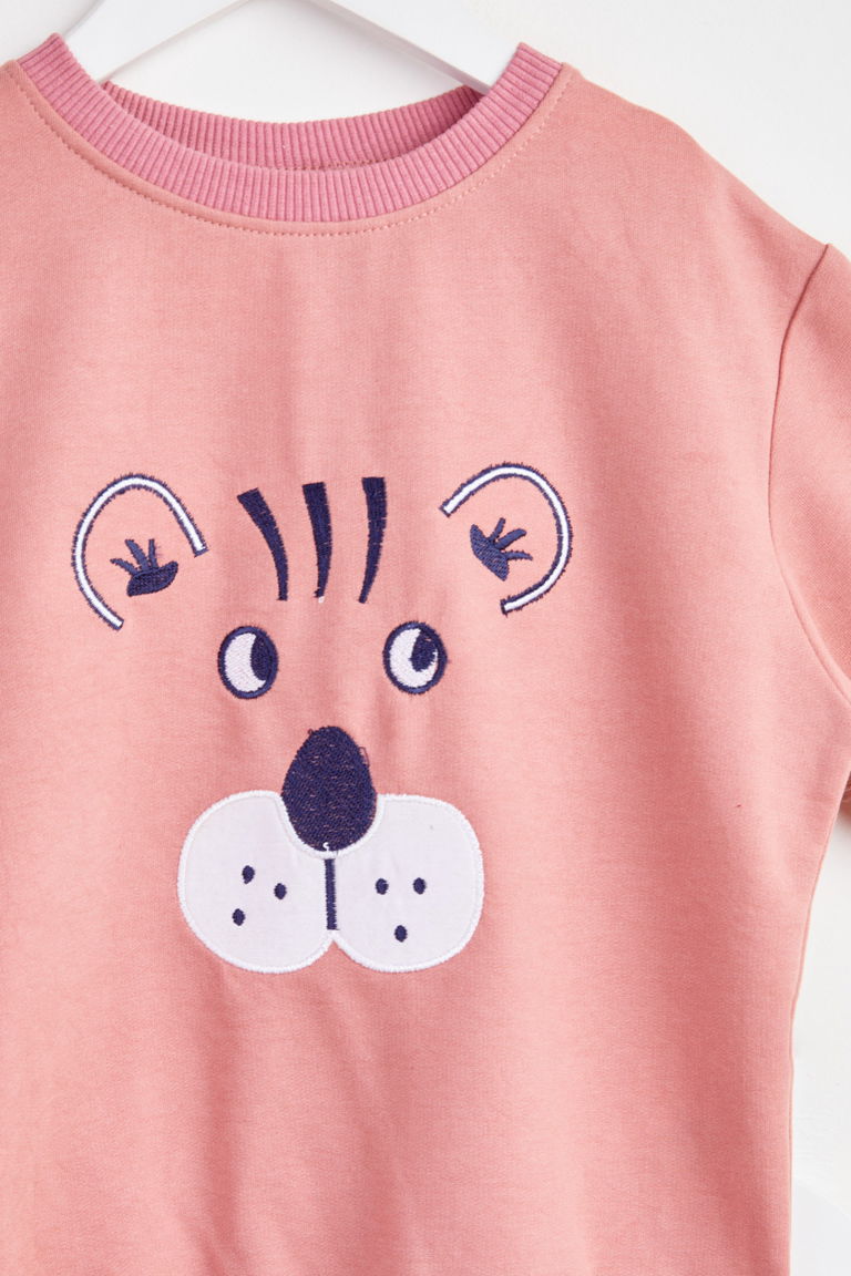 18000-GUL Çocuk Nakışlı Takım - TOFİSA