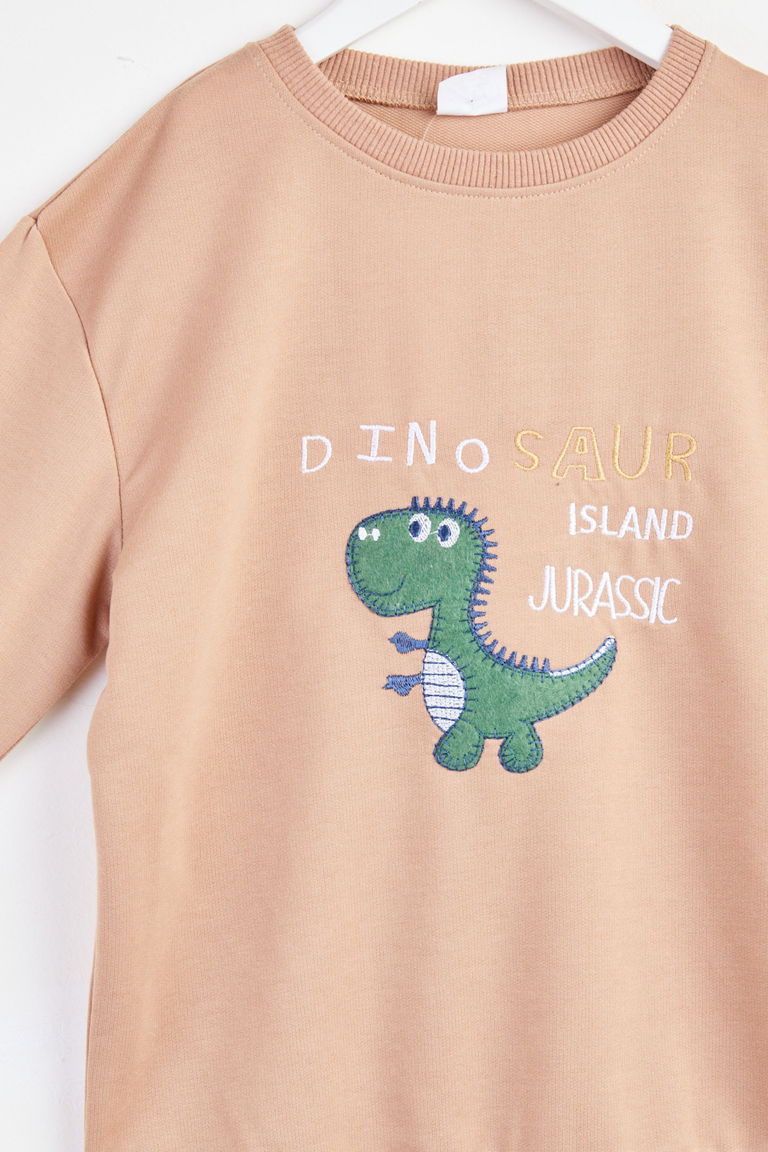 Erkek Çocuk Biskuvi Baskılı Takım - 18001 - TOFİSA