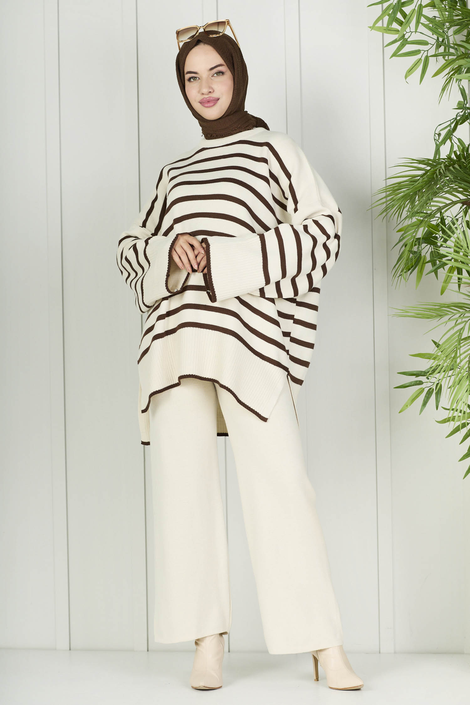 Tunik Pantolon Ekru - 21125 - 2