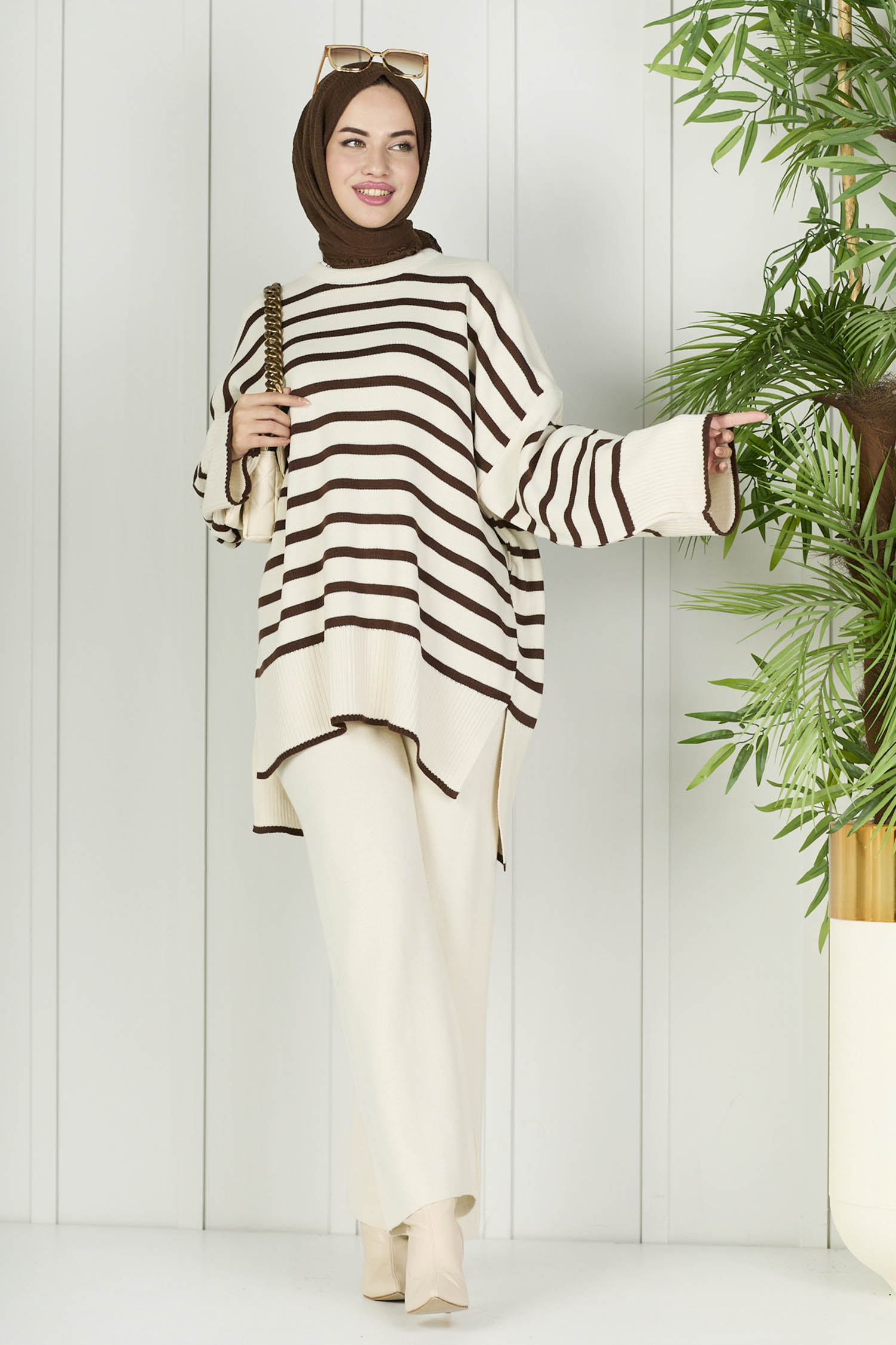 Tunik Pantolon Ekru - 21125 - 4