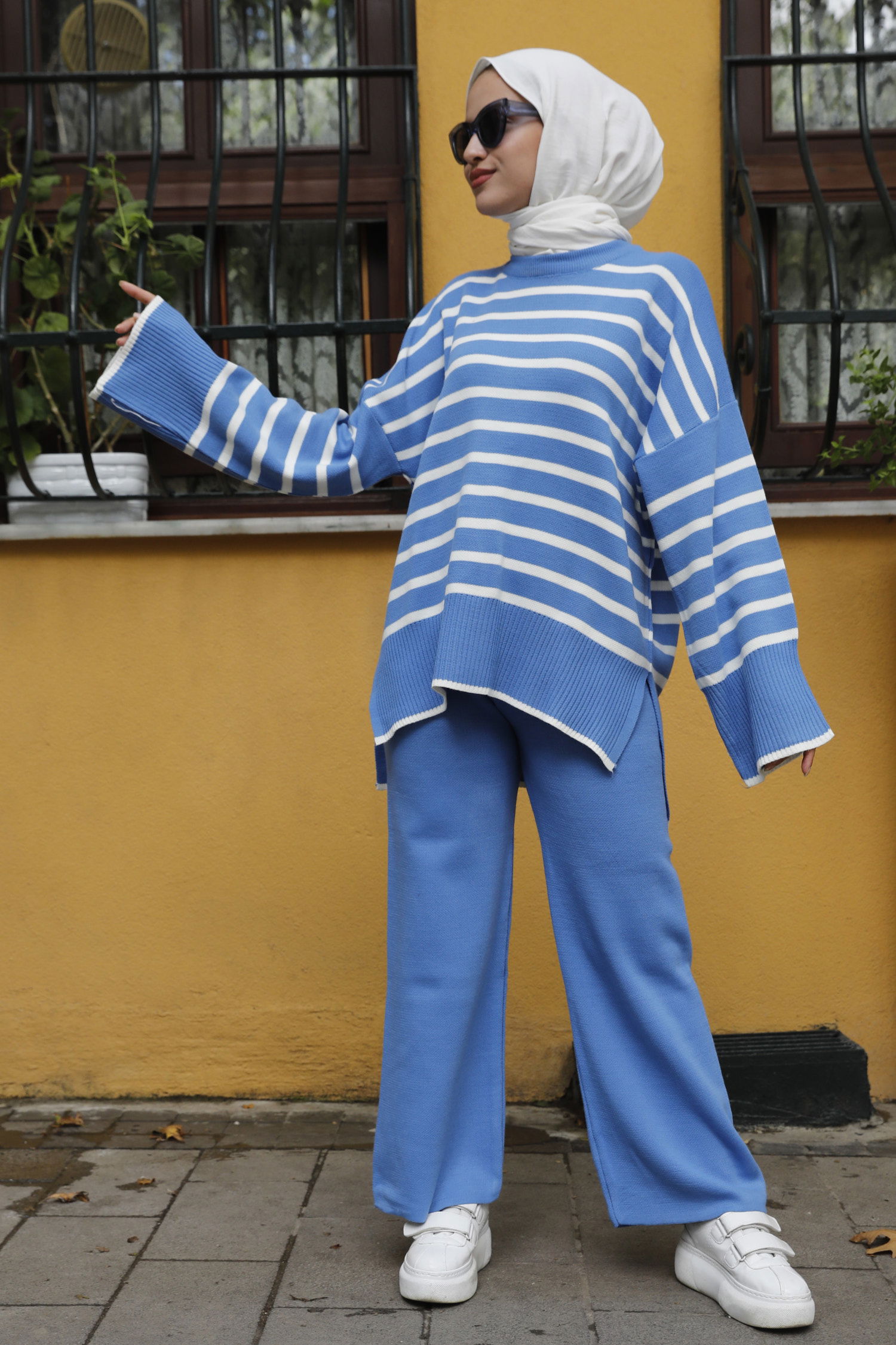 21125-Triko Tunik Pantolon - INDIGO - 5