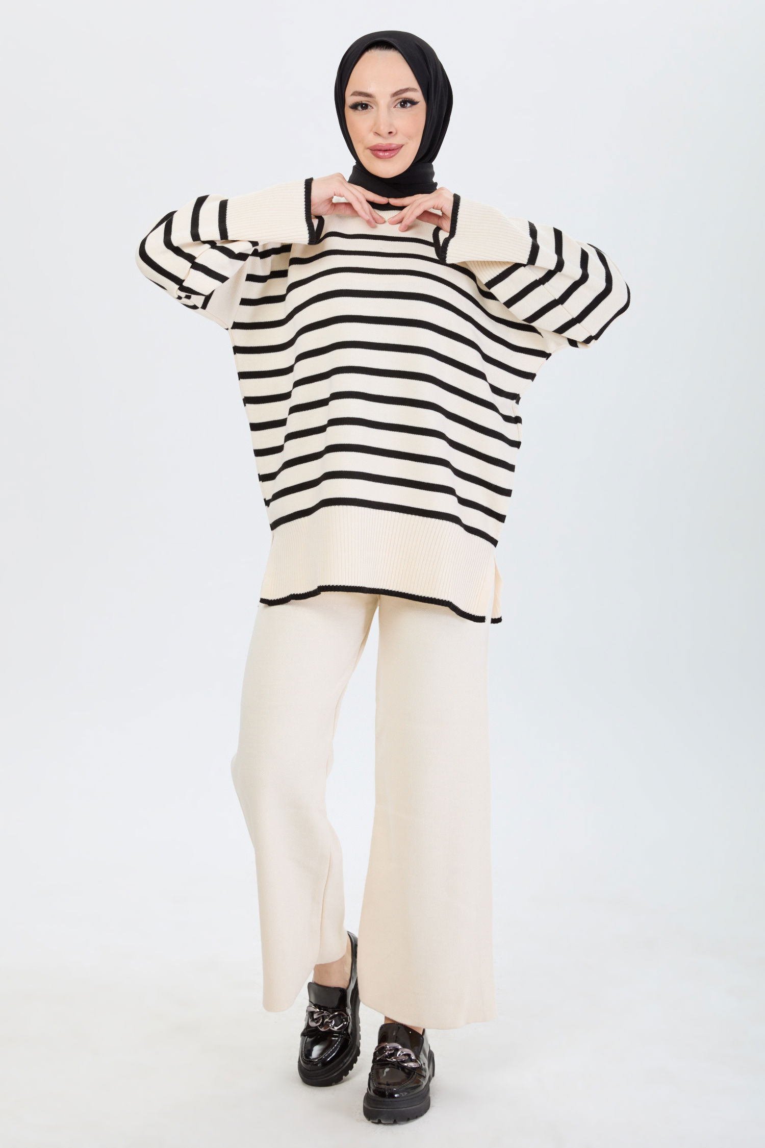Tunik Pantolon Krem - 21125 - 2