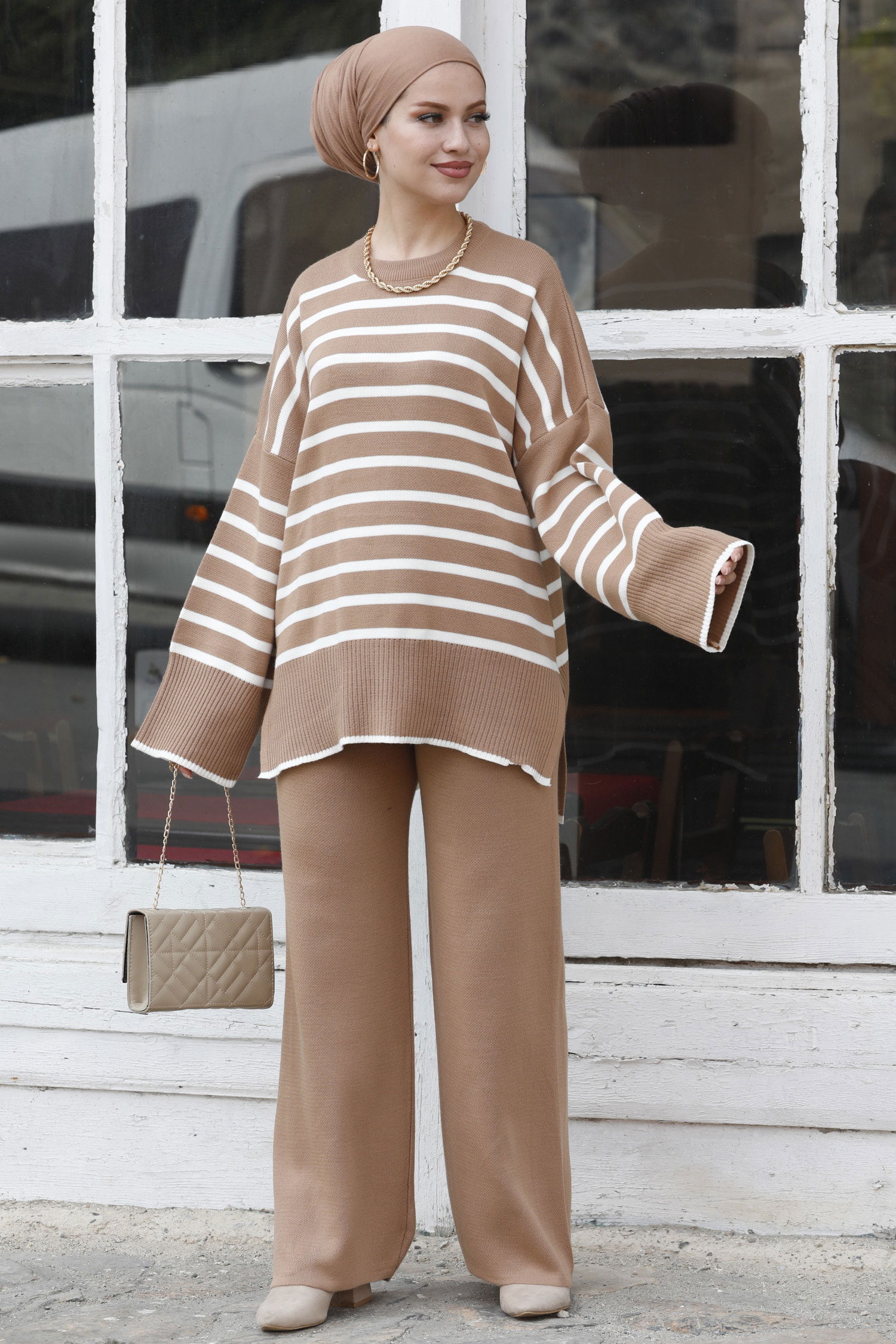 Tunik Pantolon Vizon - 21125 - 3