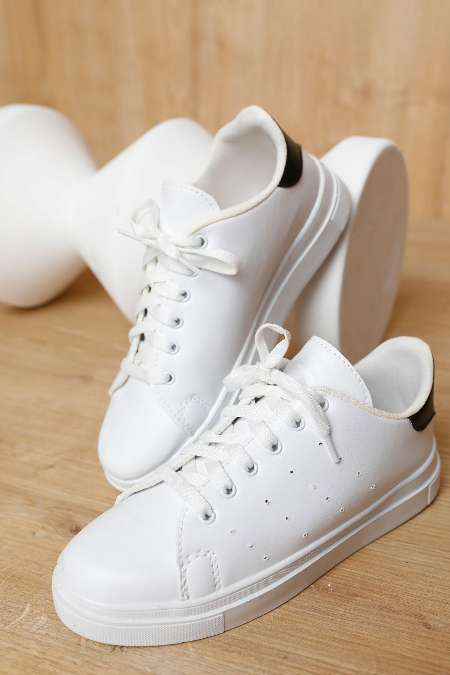 21141-BEYAZ-BEYAZ-SIYAH Ayakkabı - 3