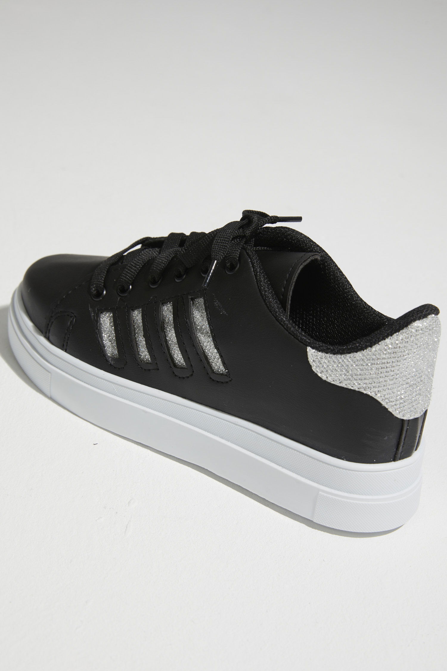 21142-SIYAH-BEYAZ-GRI Ayakkabı - 4