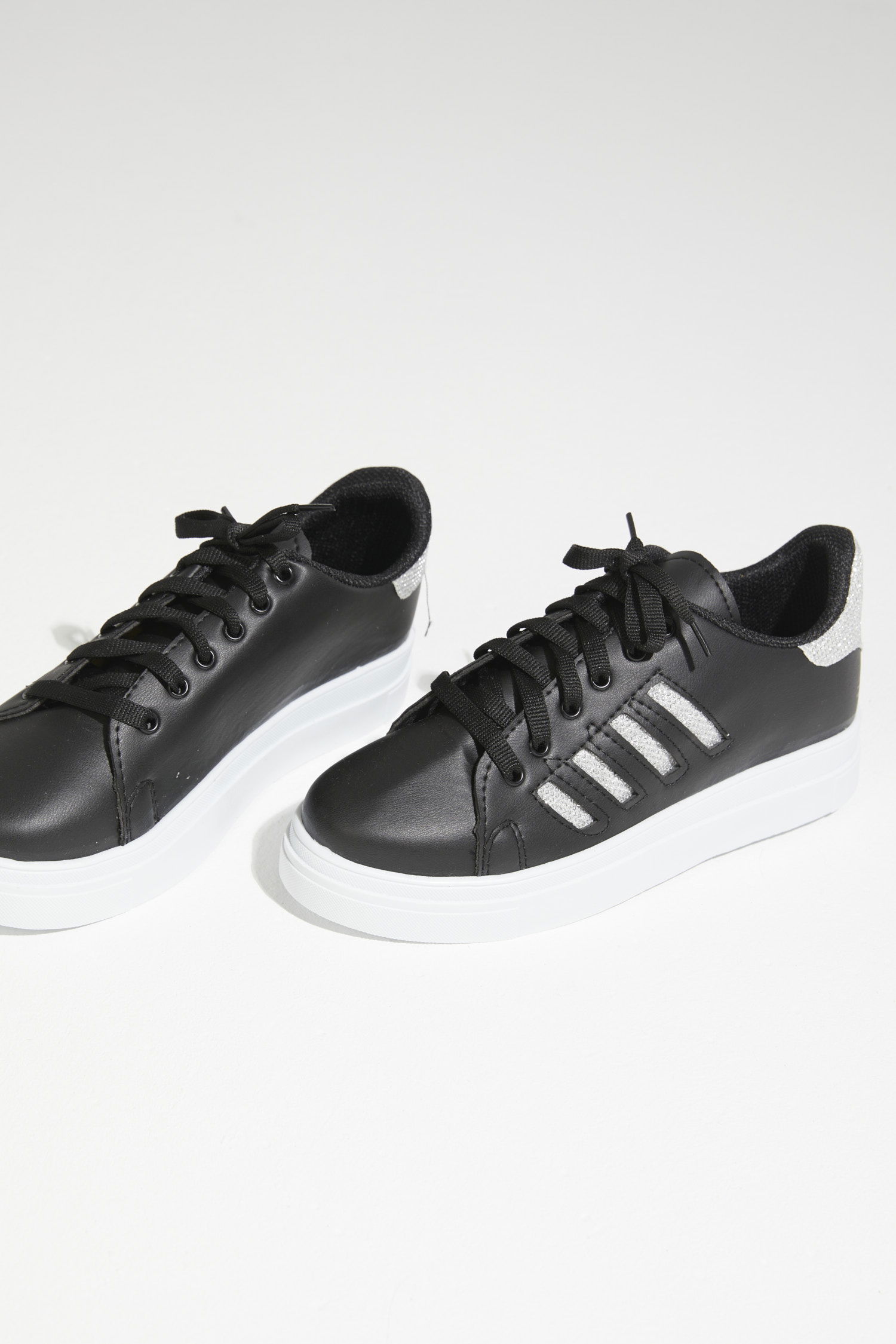 21142-SIYAH-BEYAZ-GRI Ayakkabı - 3