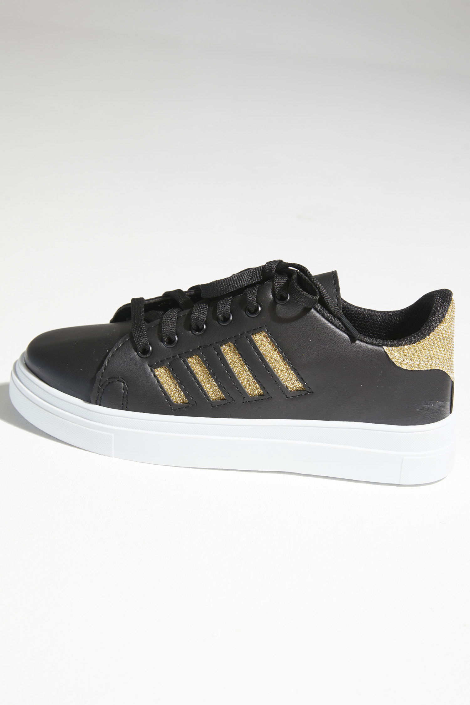 21142-SIYAH-BEYAZ-SARI Ayakkabı - 3