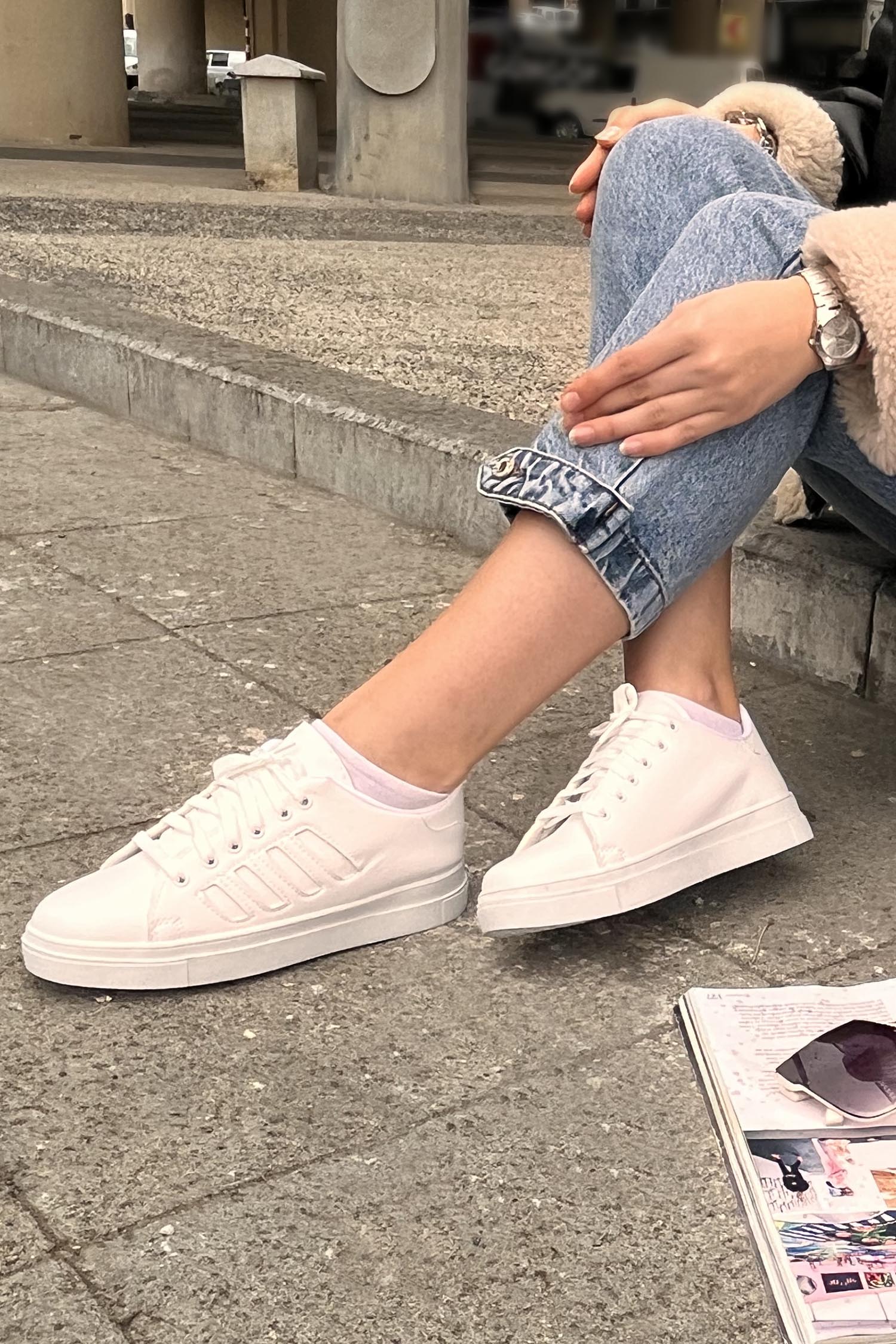 21143-BEYAZ Ayakkabı - 3