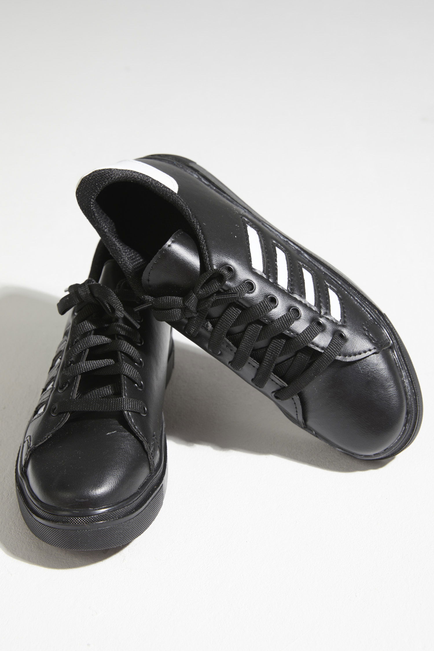 21143-SIYAH-SIYAH-BEYAZ Ayakkabı - 1